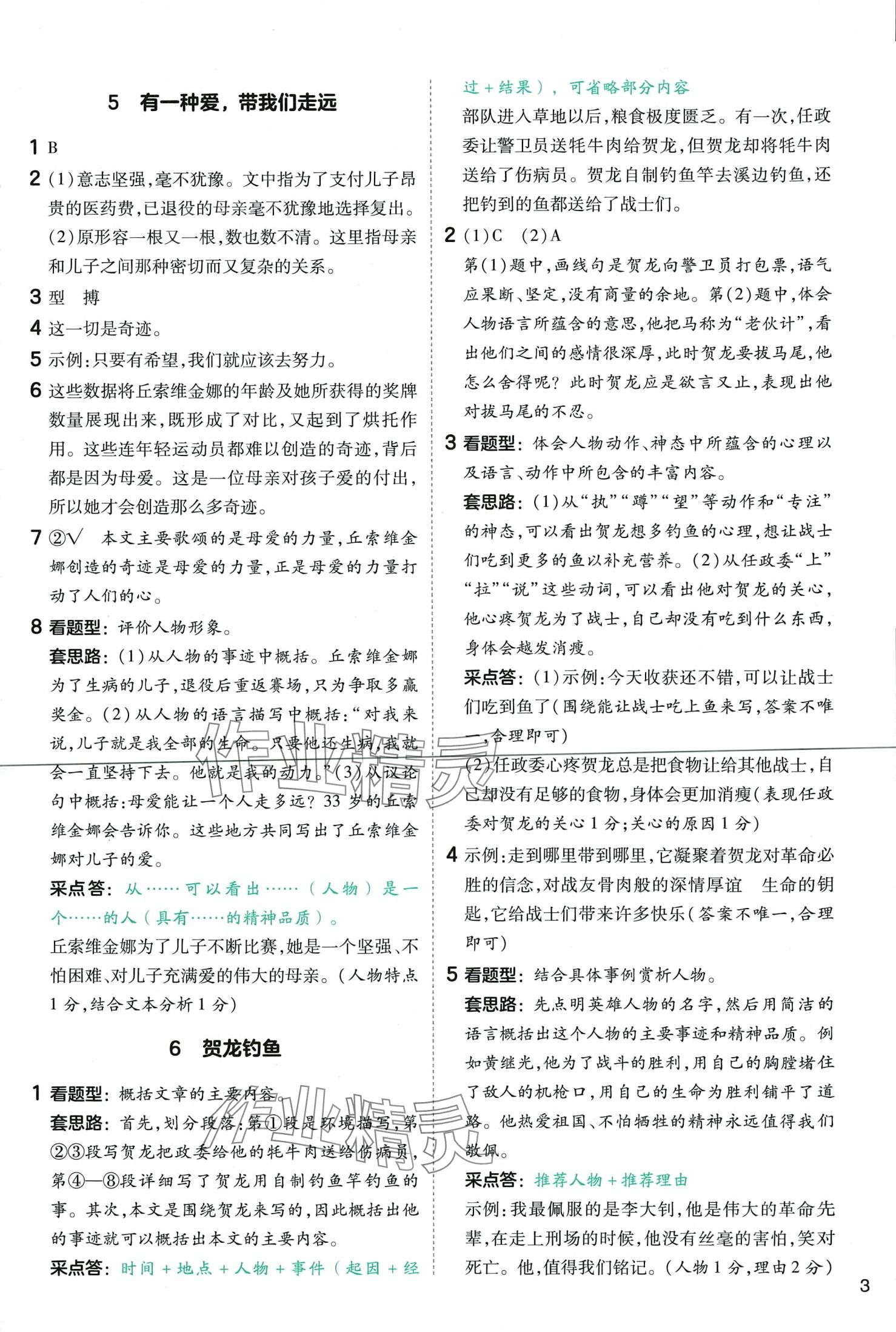 2024年語文閱讀訓(xùn)練五年級(jí)全一冊(cè)人教版 第5頁