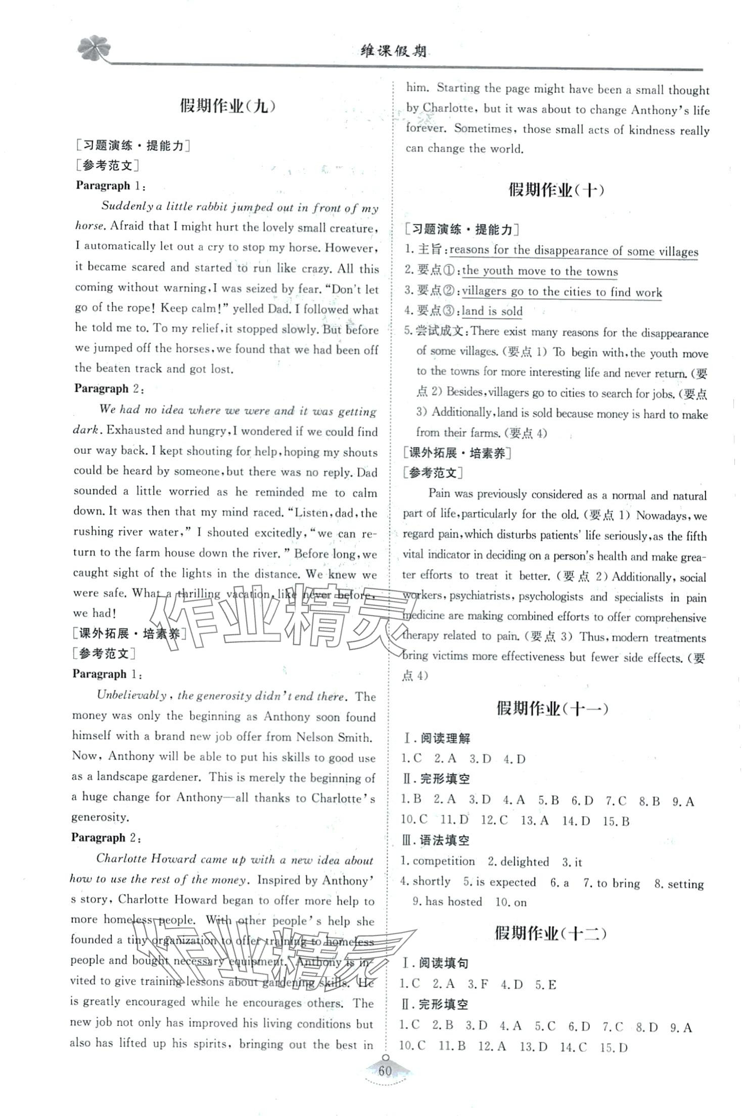 2024年维课假期高二英语 第2页