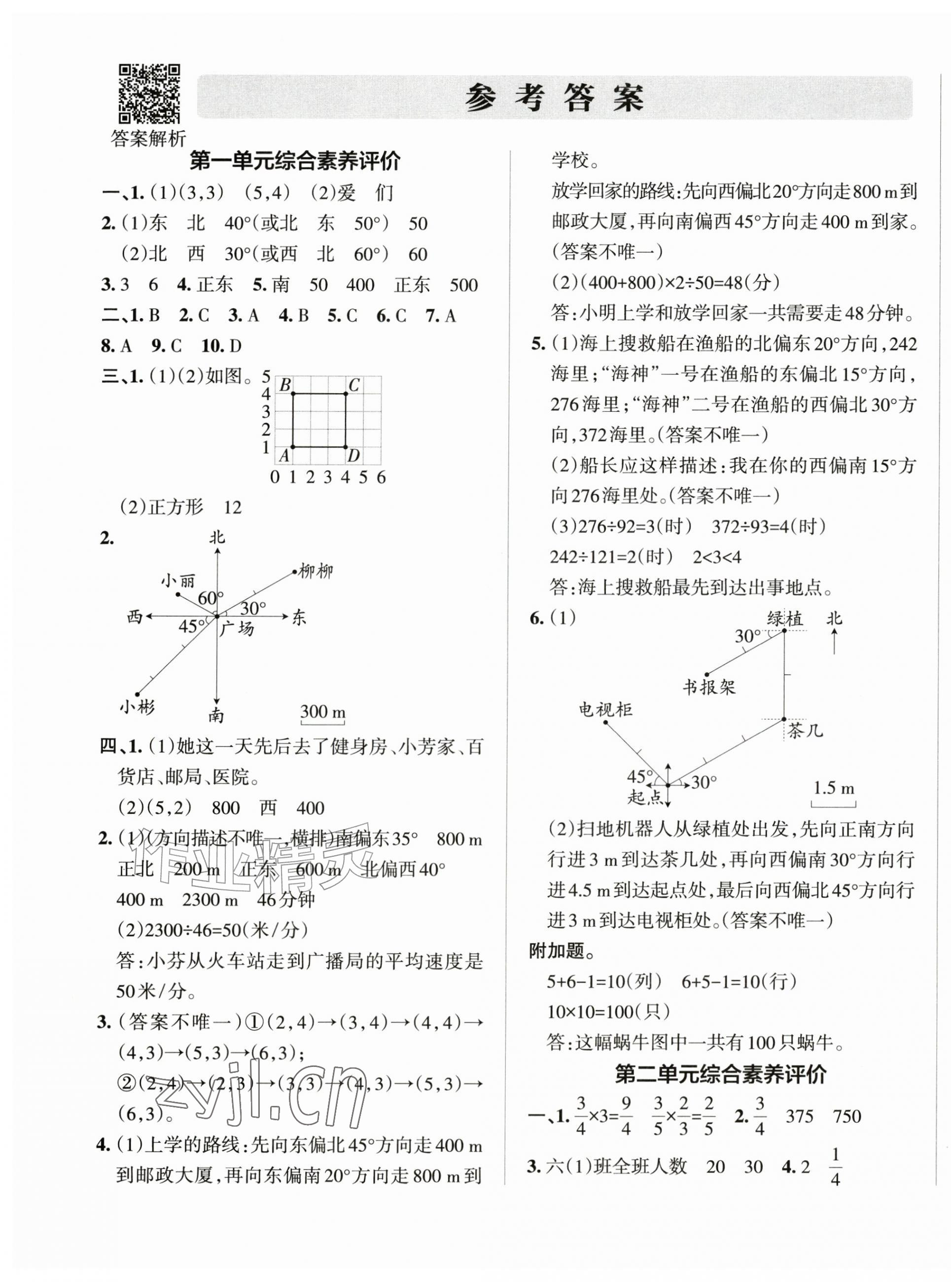 2026年绿卡小学提优特训卷六年级数学上册人教版&nbsp;第1页