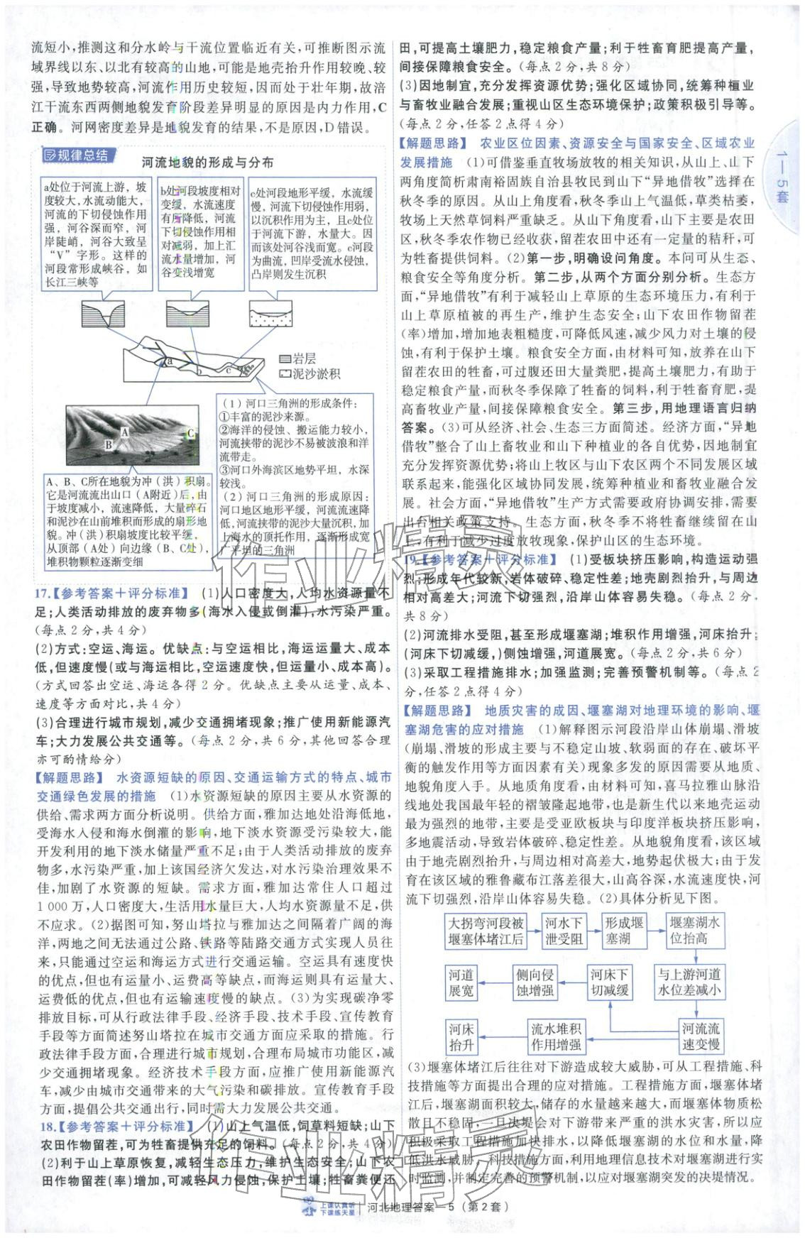 2026年金考卷優秀模擬試卷匯編45套高中地理河北專版 第5頁