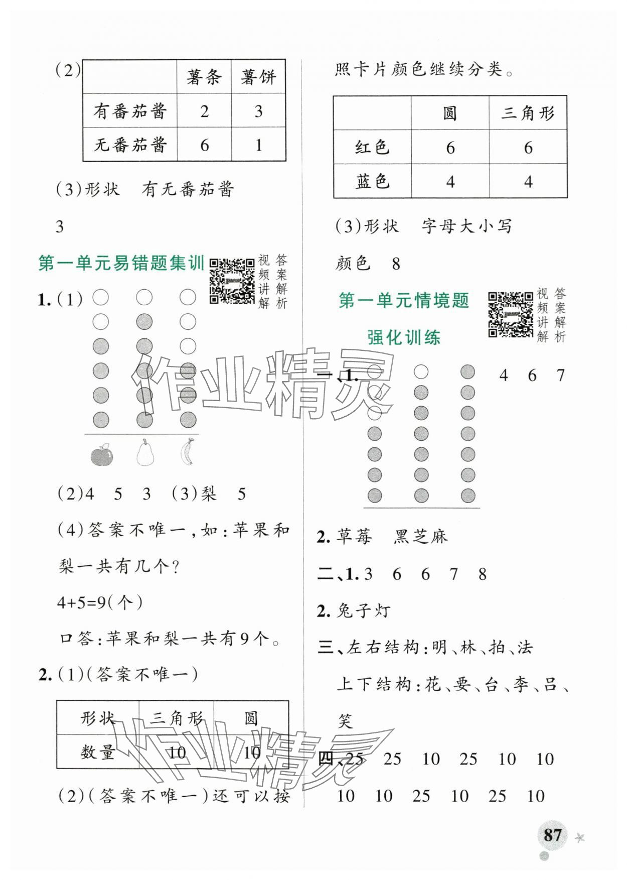 2025年小學(xué)學(xué)霸作業(yè)本二年級數(shù)學(xué)上冊人教版 參考答案第3頁