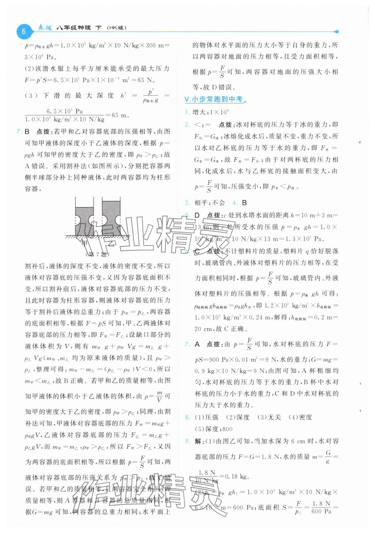 2025年特高級(jí)教師點(diǎn)撥八年級(jí)物理下冊(cè)滬科版 第6頁(yè)