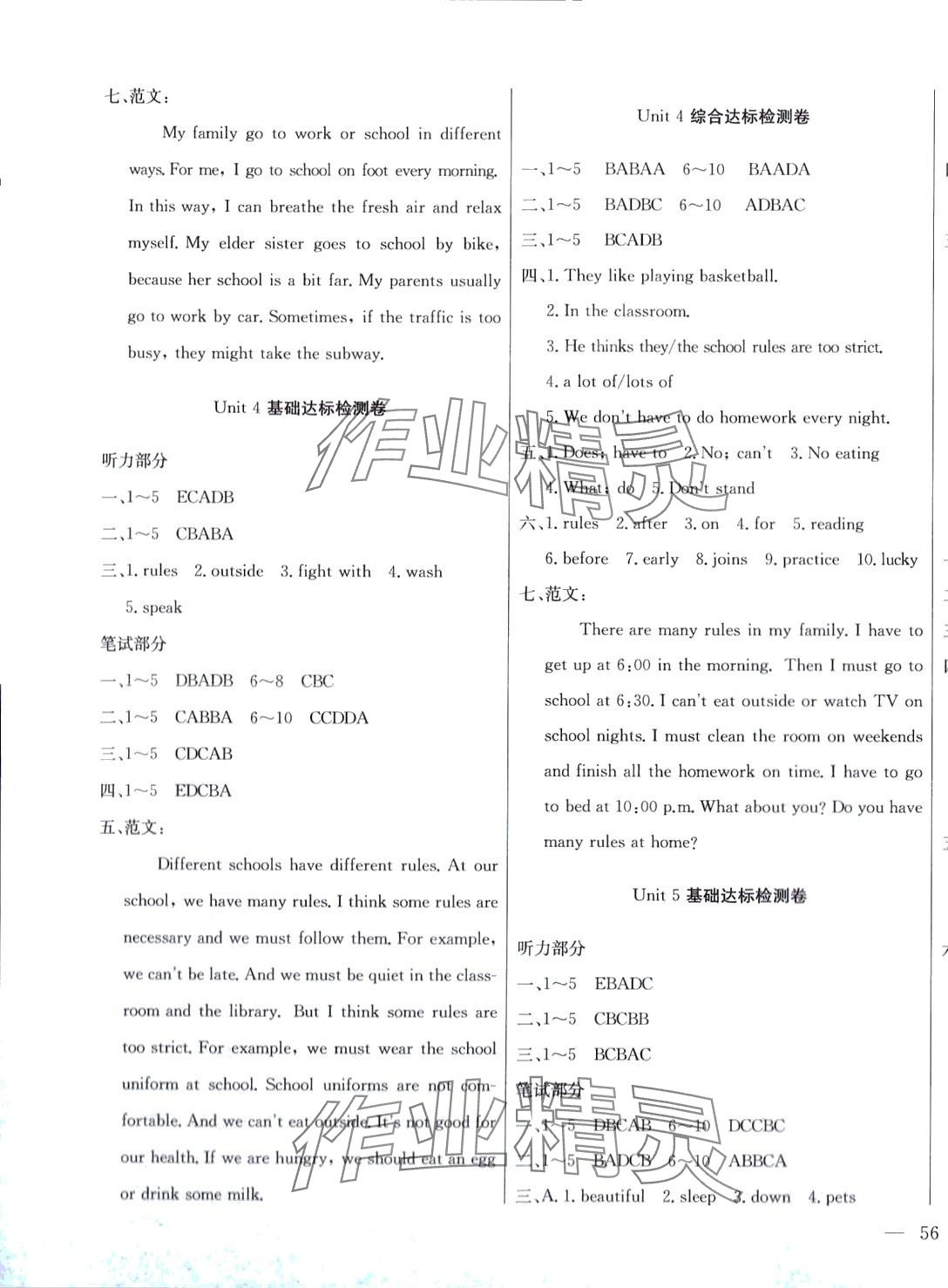 2024年同步檢測(cè)卷七年級(jí)英語下冊(cè)人教版 第3頁