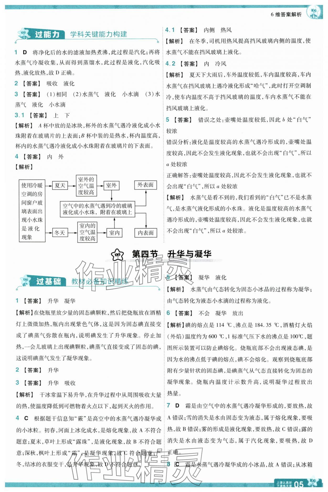 2025年一遍過九年級物理全一冊滬科版 參考答案第5頁