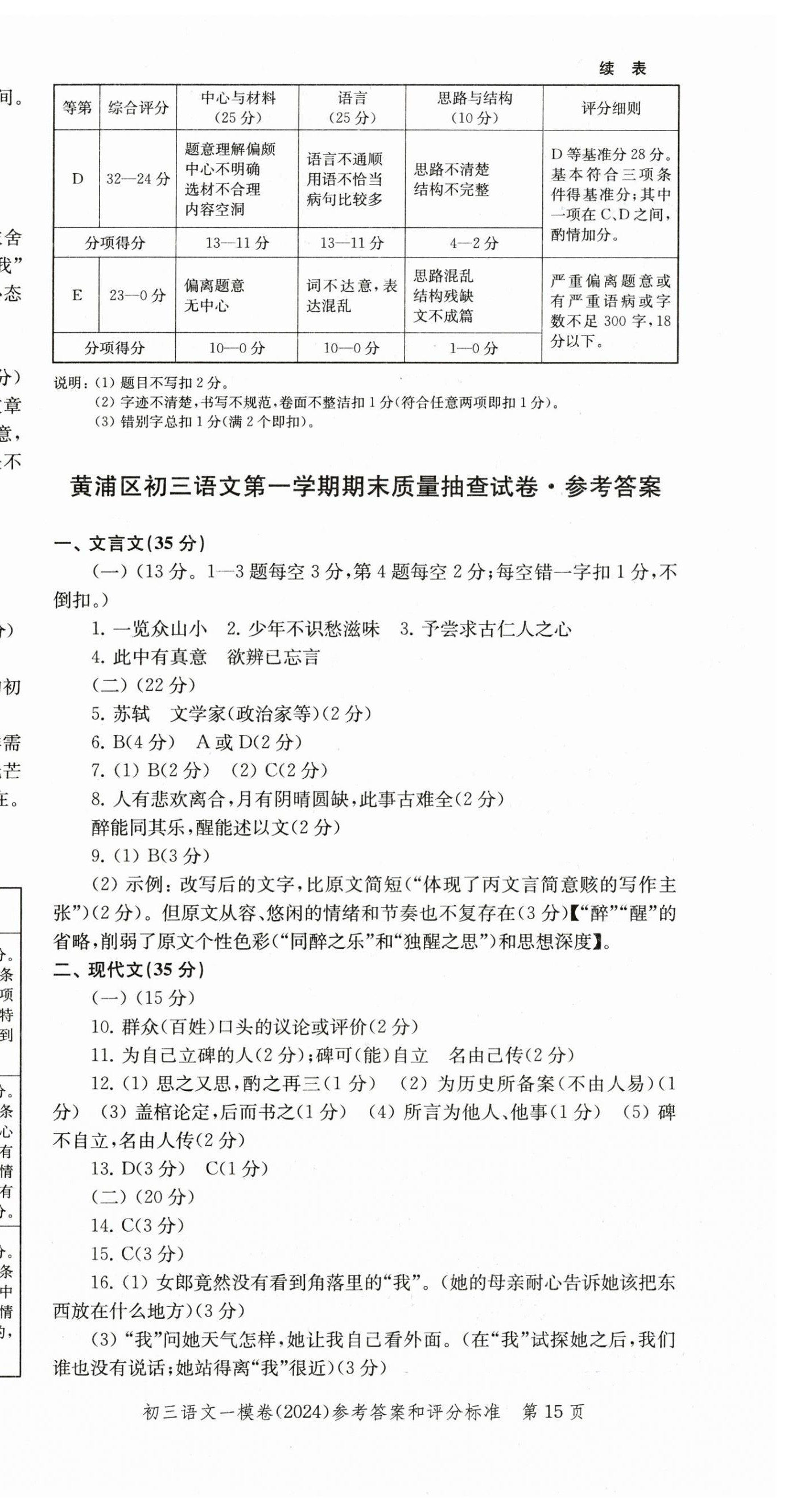 2025年文化课强化训练语文中考三年合订本2022~2024&nbsp;第15页