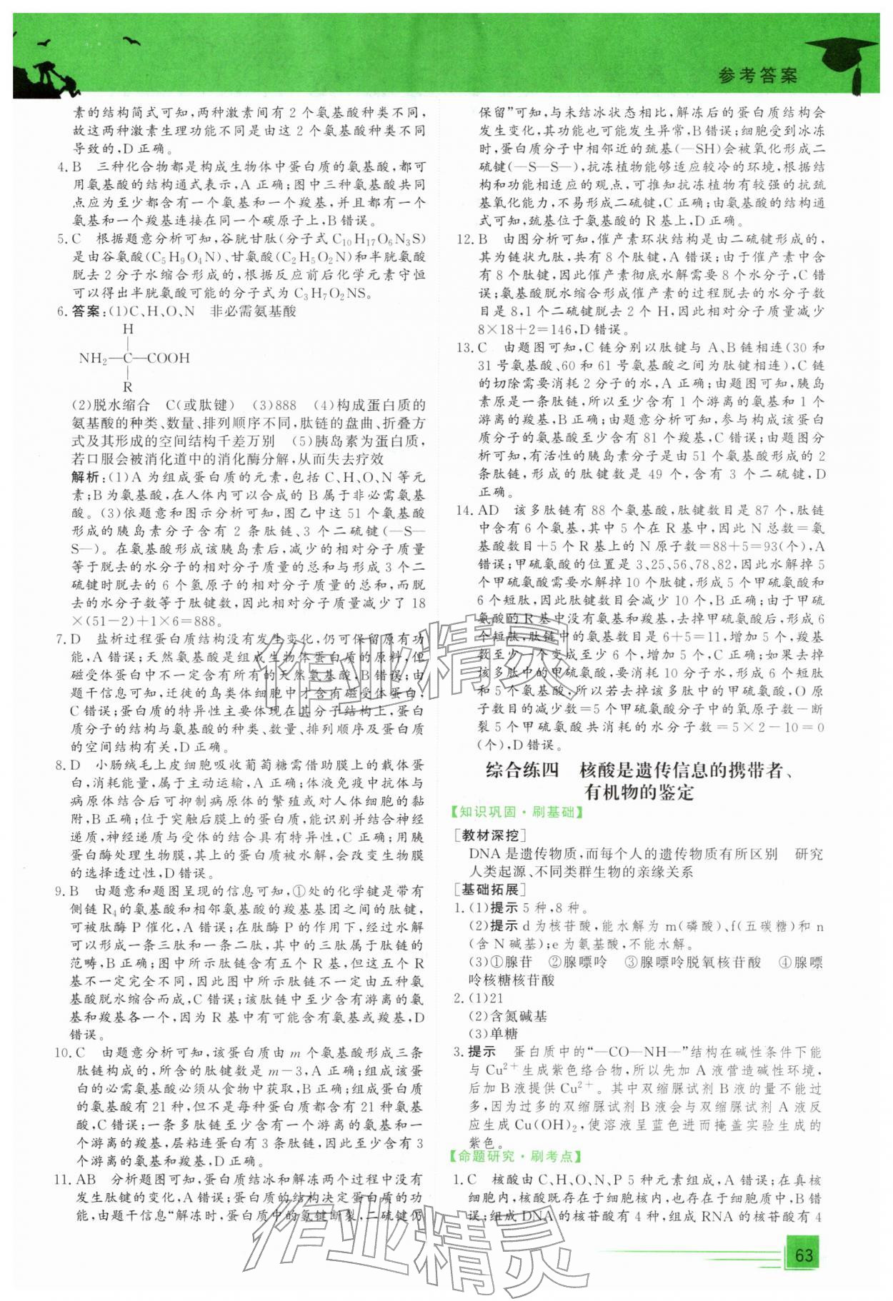 2026年文轩假期综合练高一生物通用版&nbsp;第3页