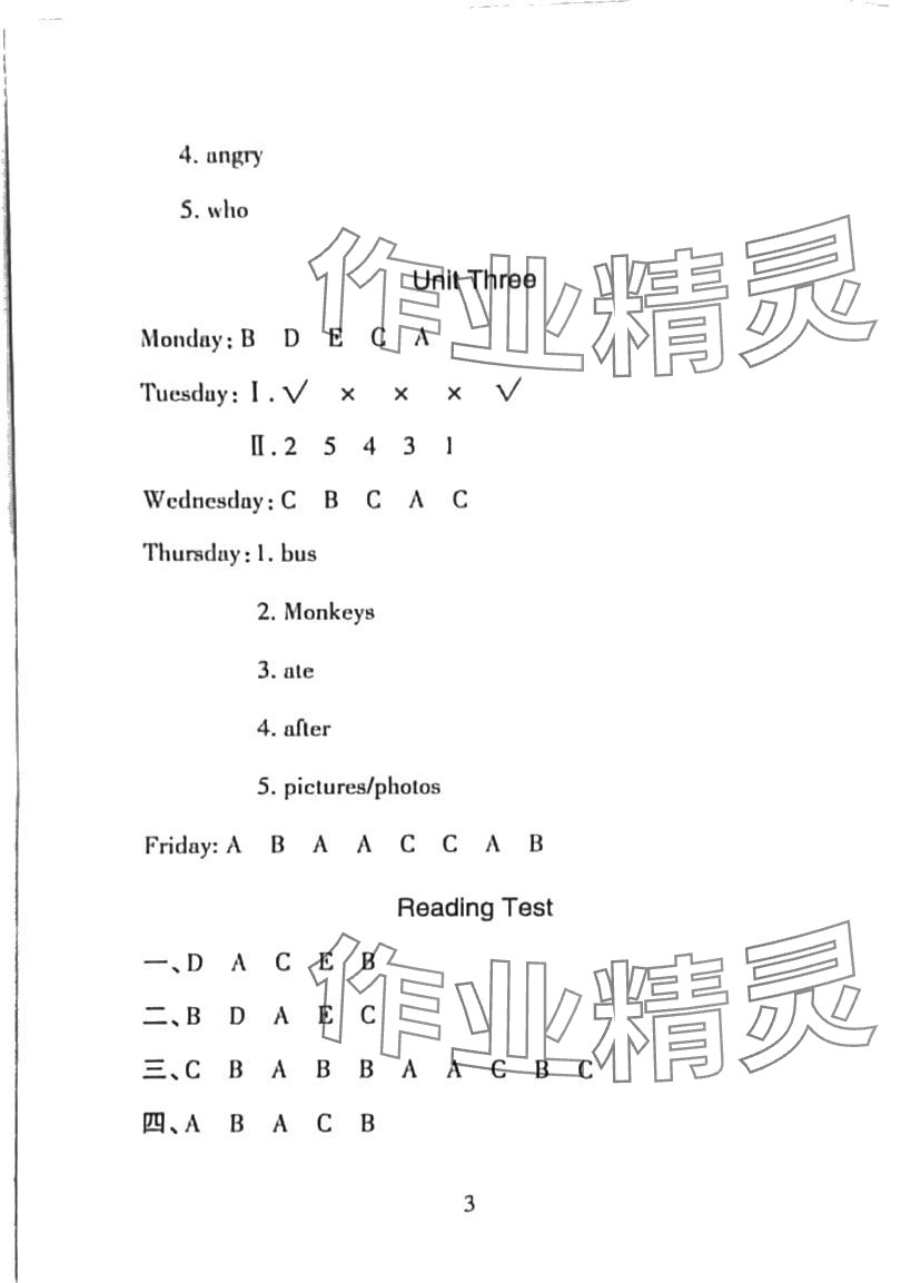 2024年情境閱讀六年級英語下冊人教版 第3頁