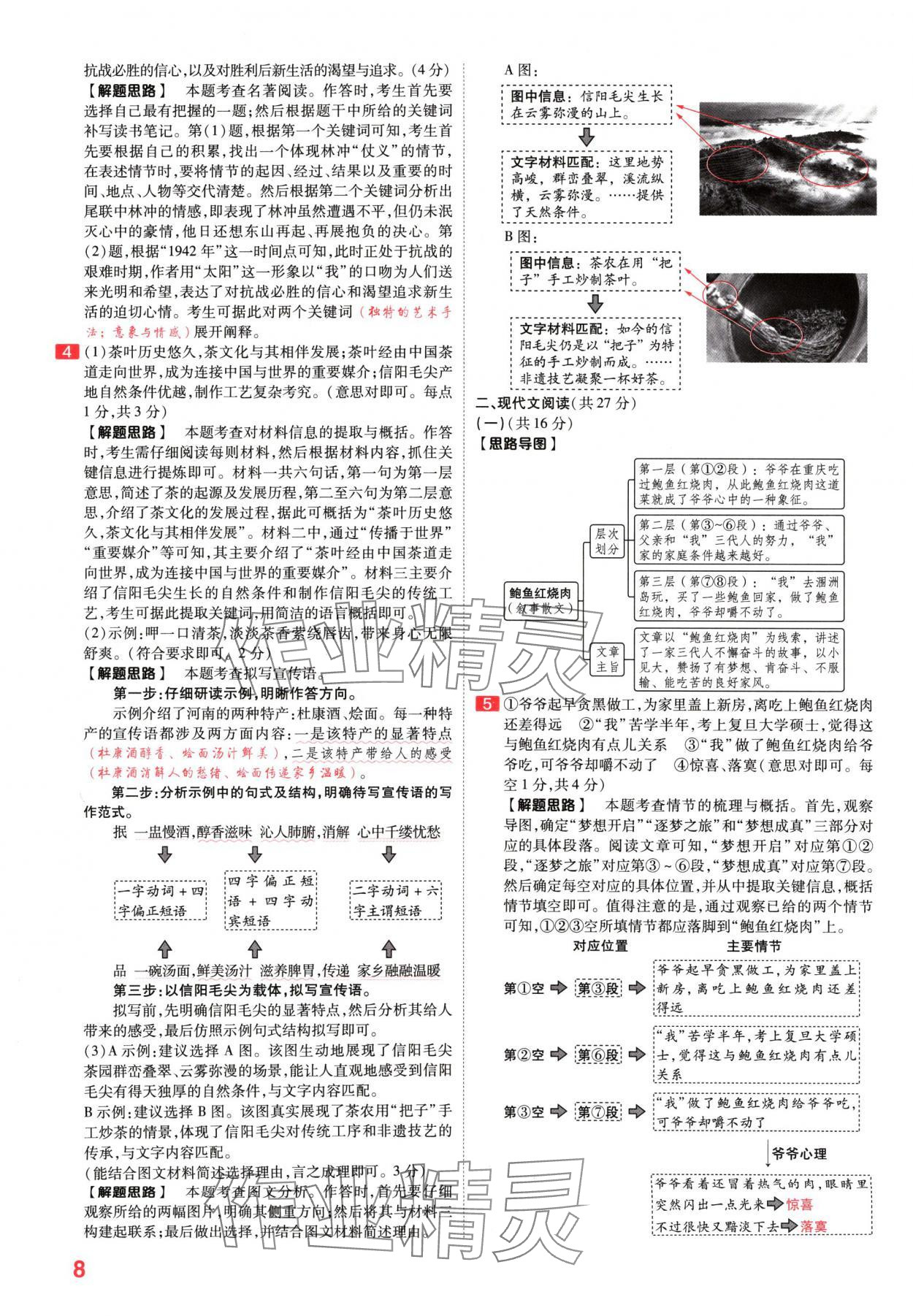 2024年金考卷百校聯(lián)盟系列中考領(lǐng)航卷語文河南專版 參考答案第7頁