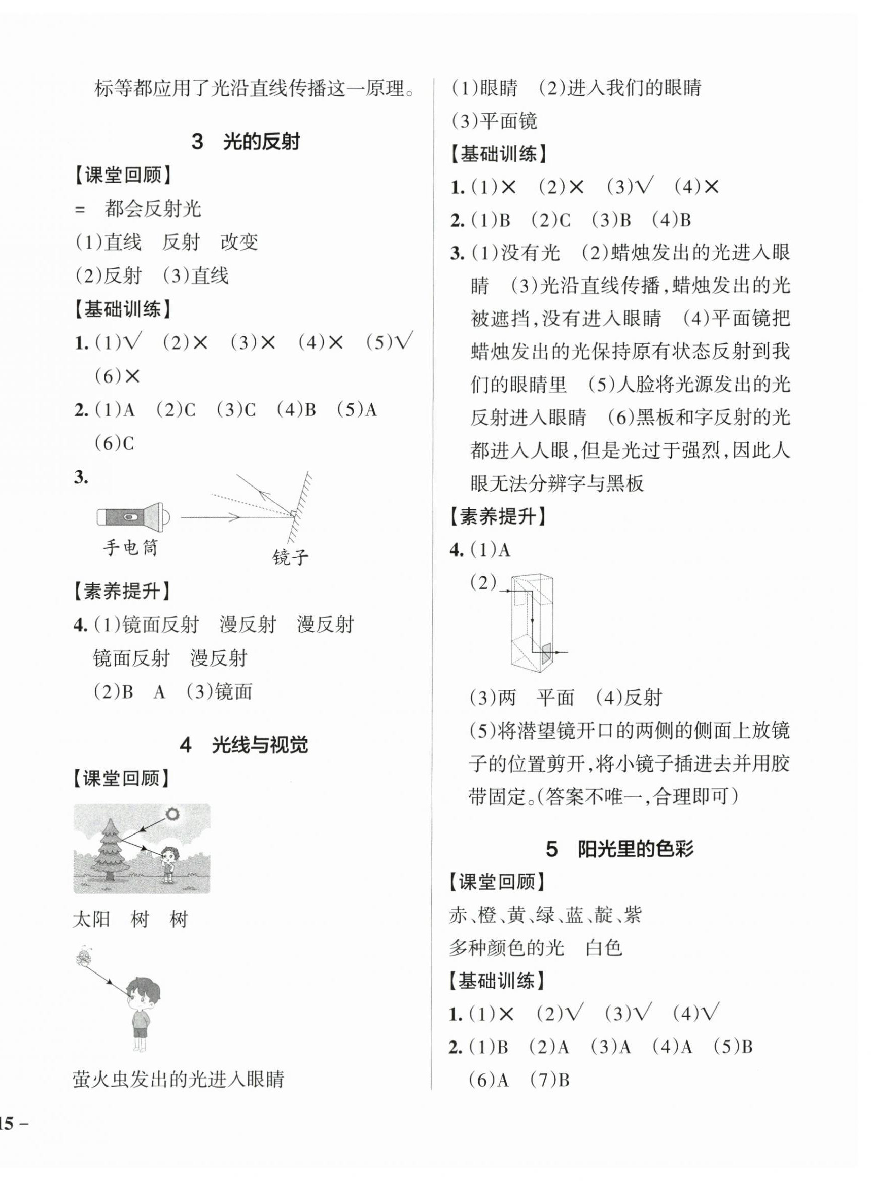 2024年小學(xué)學(xué)霸作業(yè)本五年級(jí)科學(xué)下冊(cè)大象版 參考答案第2頁(yè)