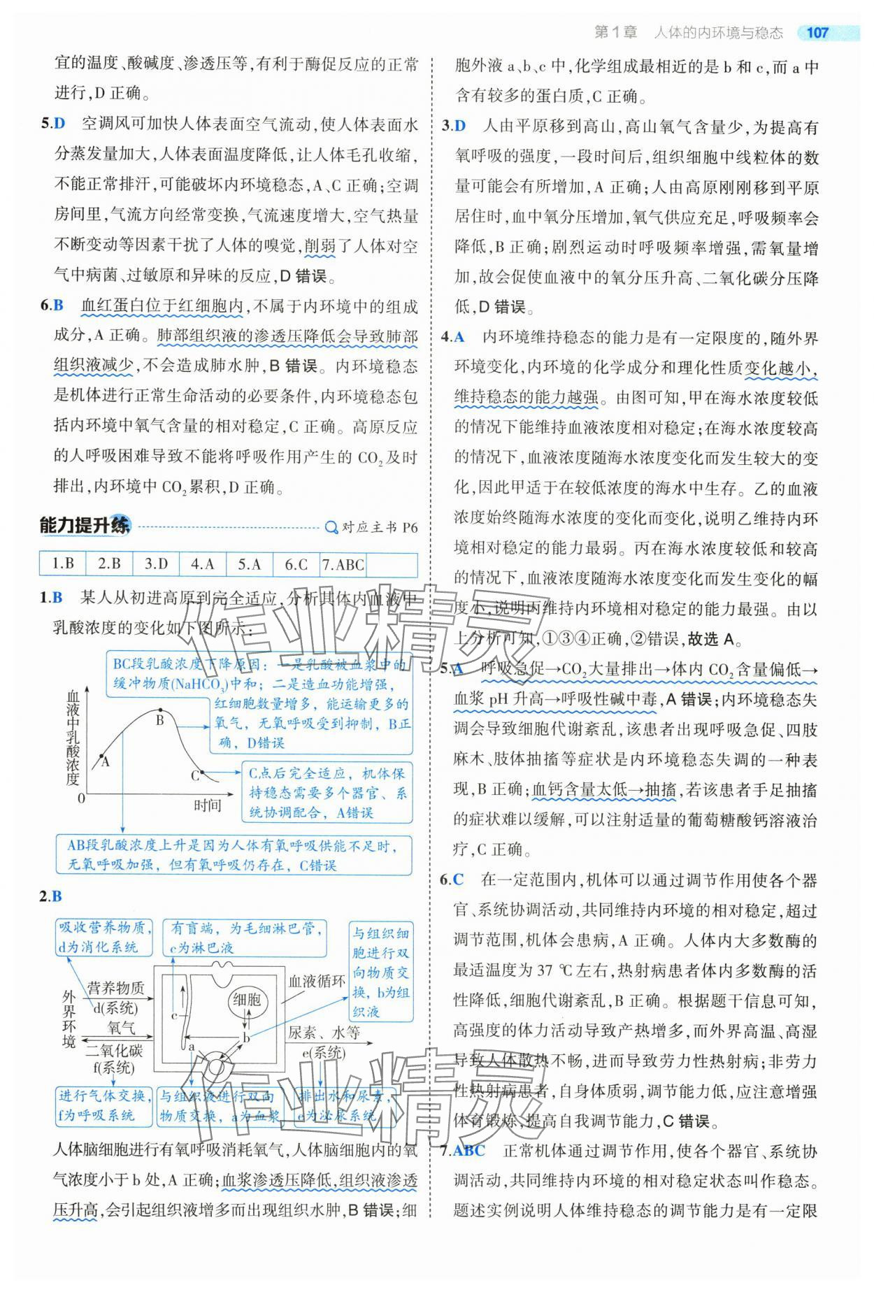 2025年5年高考3年模擬高中生物選擇性必修1人教版 第5頁