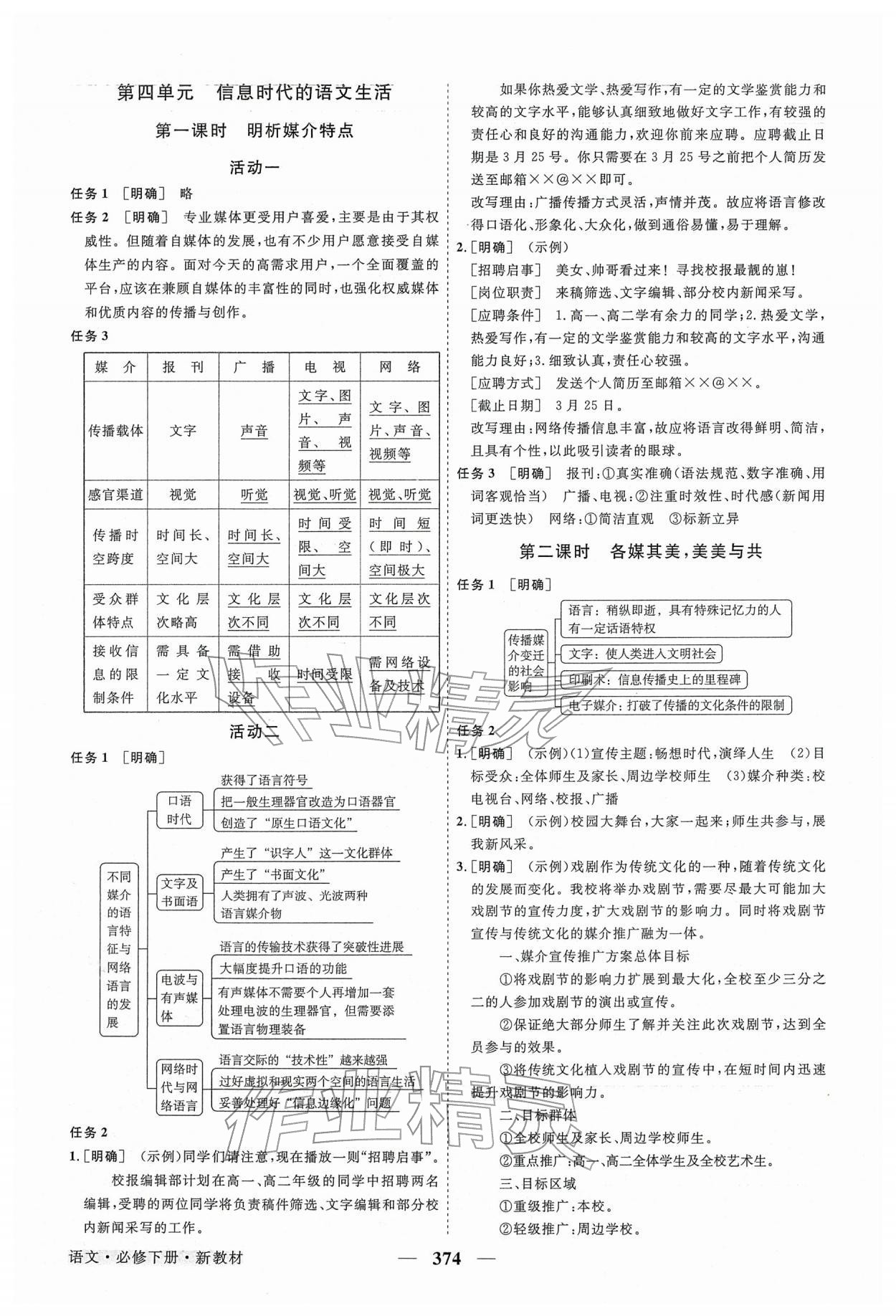 2026年高中同步创新课堂优化方案高中语文下册人教版&nbsp;第20页