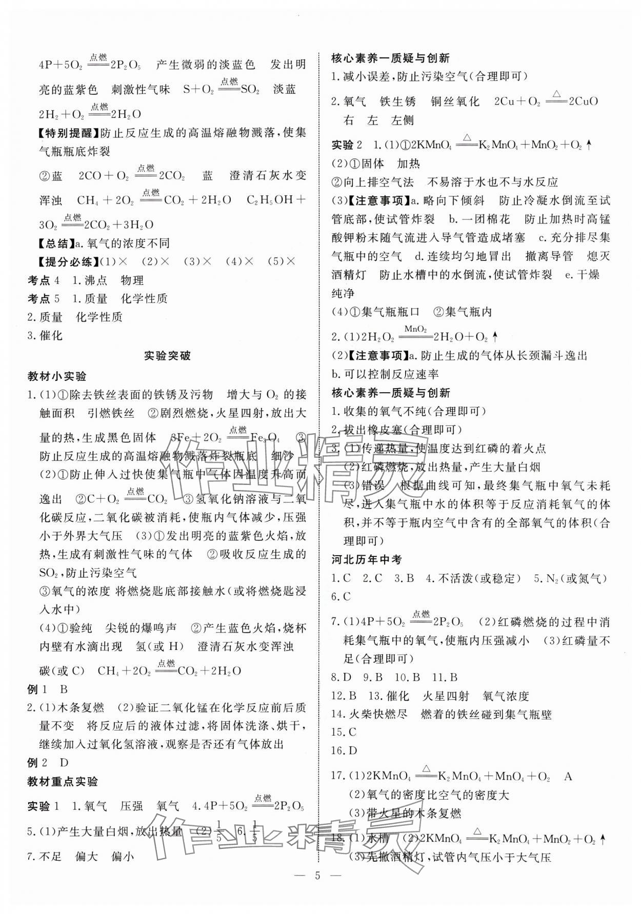 2025年冀考金榜中考總復(fù)習(xí)優(yōu)化設(shè)計(jì)化學(xué) 第5頁(yè)