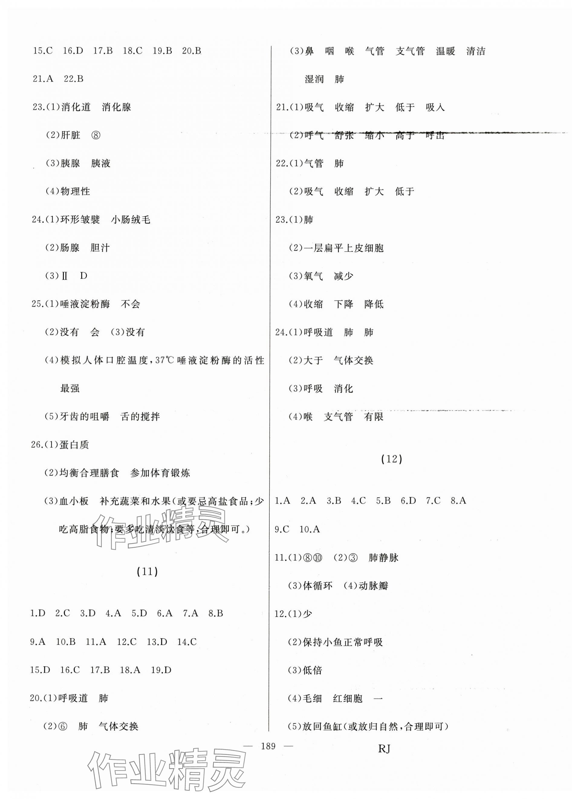 2025年总复习测试中考生物 第5页