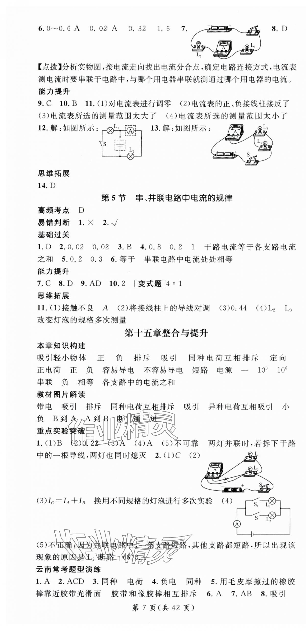 2025年名師測(cè)控九年級(jí)物理全一冊(cè)人教版云南專版 第7頁(yè)