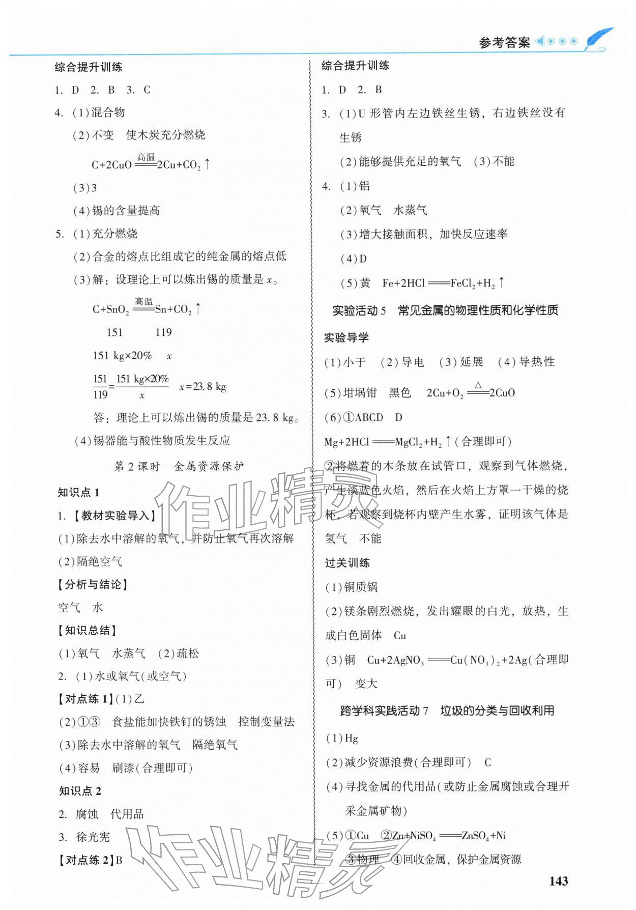 2026年南方新課堂金牌學(xué)案九年級(jí)化學(xué)下冊(cè)人教版&nbsp;第3頁(yè)