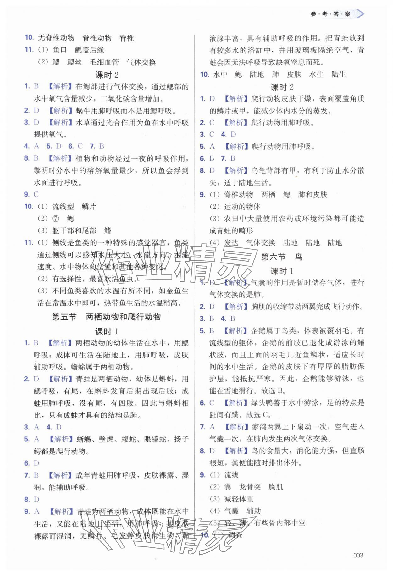 2024年学习质量监测八年级生物上册人教版 第3页