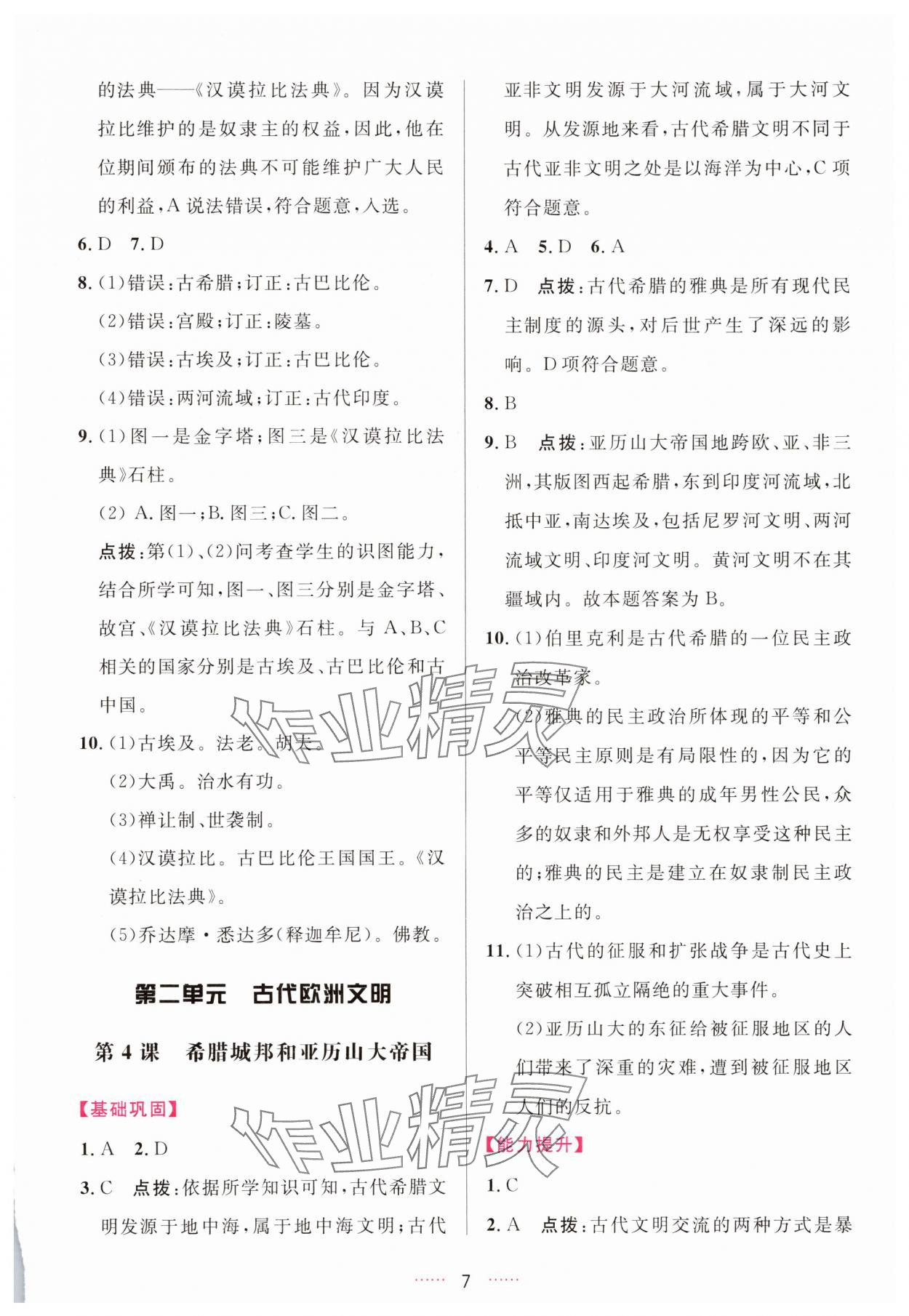 2025年三維數字課堂九年級世界歷史上冊人教版 第7頁