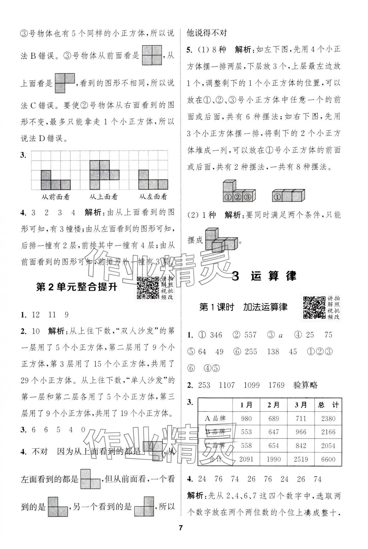 2025年拔尖特訓(xùn)四年級數(shù)學(xué)下冊人教版浙江專版 第7頁