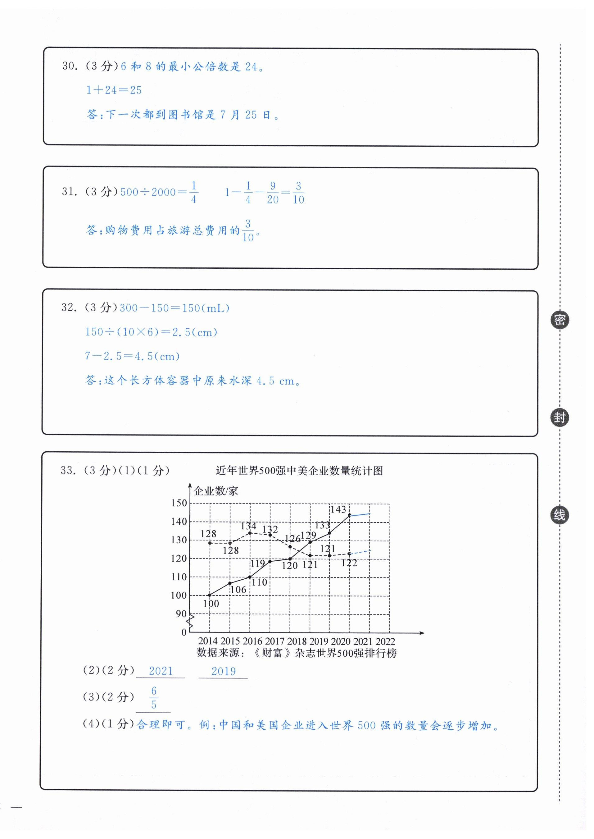 2024年小学期末加油站五年级数学下册人教版 第12页