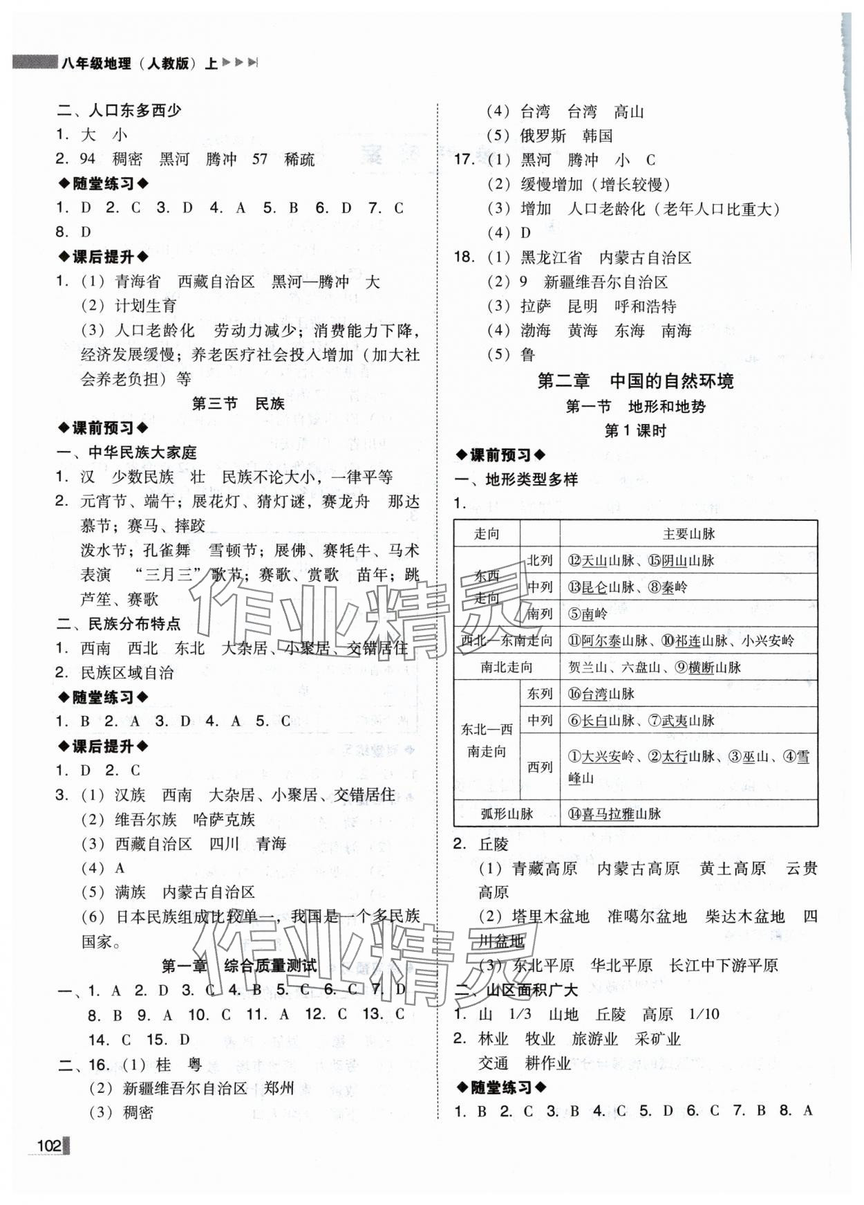 2024年辽宁作业分层培优学案八年级地理上册人教版 第2页