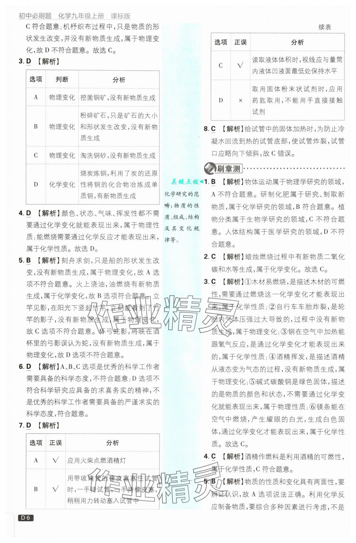 2025年初中必刷題九年級化學(xué)上冊魯教版 第6頁