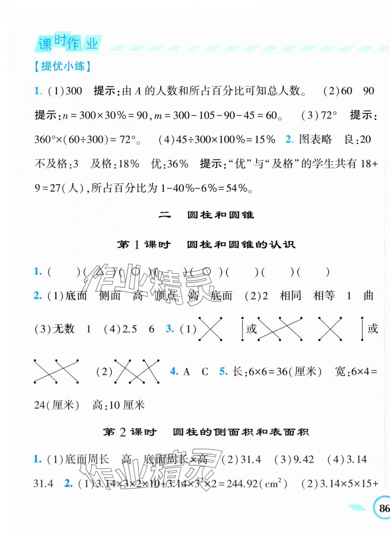 2024年經(jīng)綸學典課時作業(yè)六年級數(shù)學下冊蘇教版 第3頁