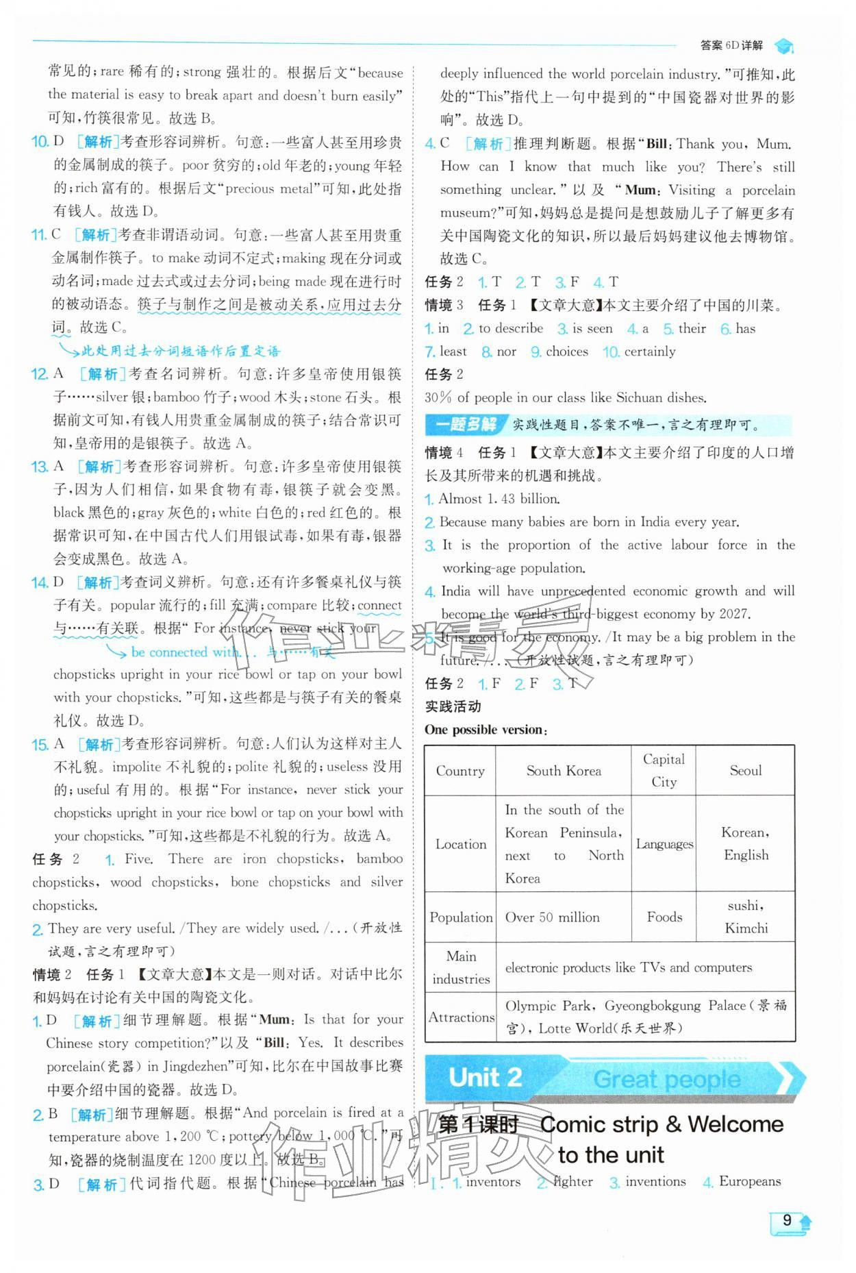 2026年实验班提优训练九年级英语下册译林版&nbsp;第9页