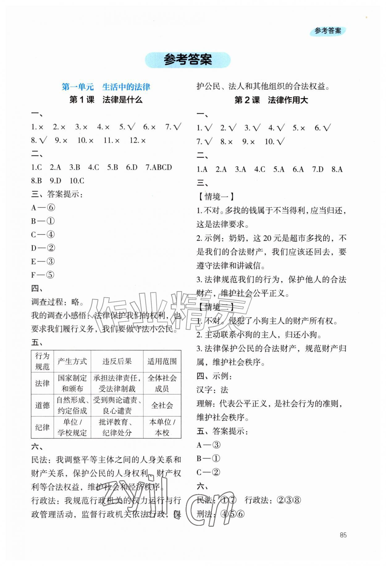2026年课堂精练六年级道德与法治上册人教版重庆专版&nbsp;第1页