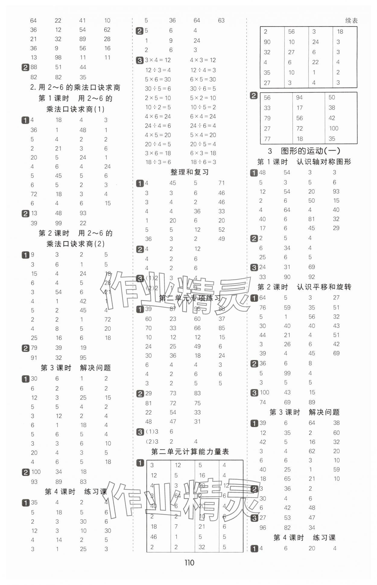 2025年七彩课堂计算天天练二年级数学下册人教版 第2页