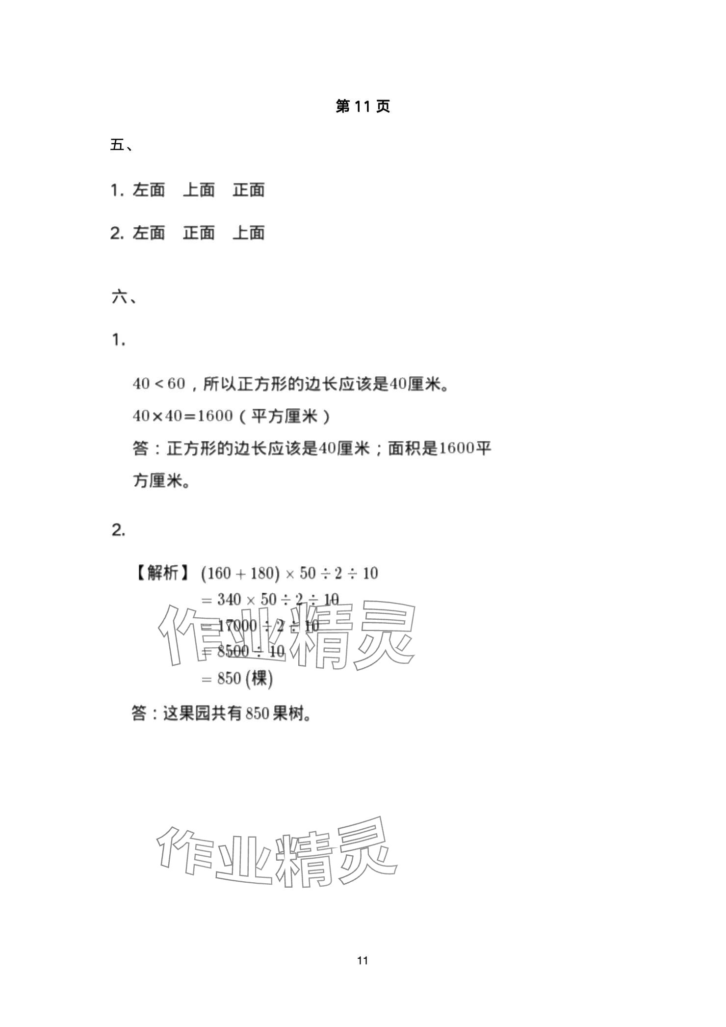 2025年寒假作業(yè)教育科學(xué)出版社五年級 參考答案第11頁