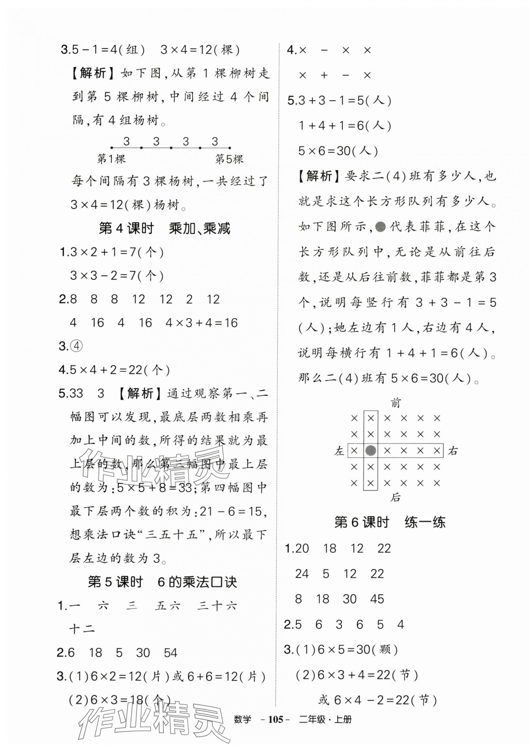 2025年狀元成才路創優作業100分二年級數學上冊人教版 參考答案第5頁