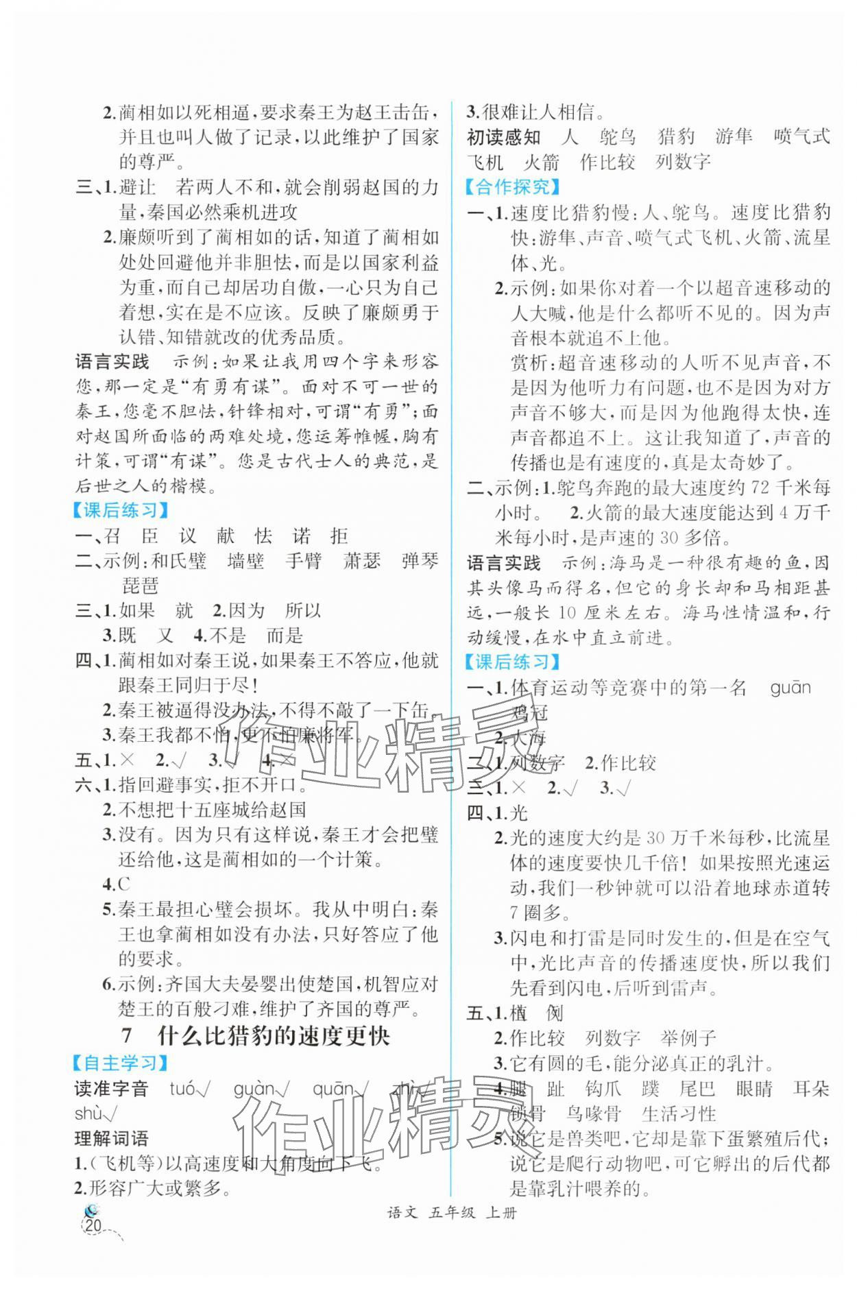 2024年人教金學(xué)典同步解析與測評(píng)五年級(jí)語文上冊(cè)人教版云南專版 第4頁