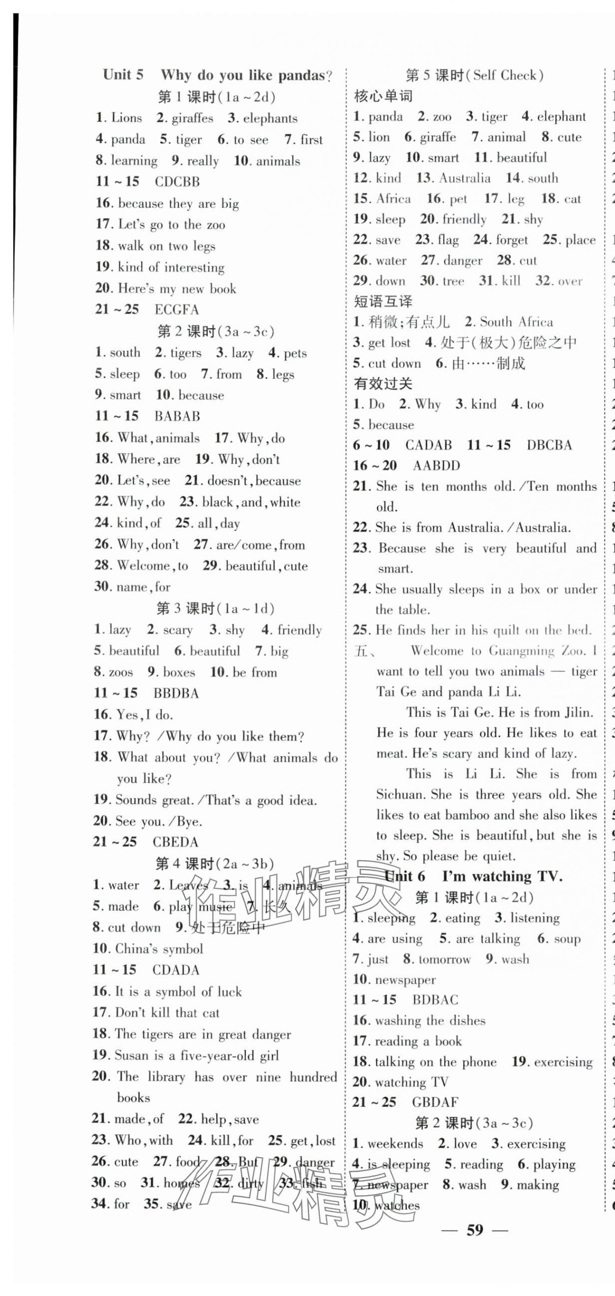 2024年本土教輔名校學(xué)案初中生輔導(dǎo)七年級(jí)英語(yǔ)下冊(cè) 參考答案第4頁(yè)