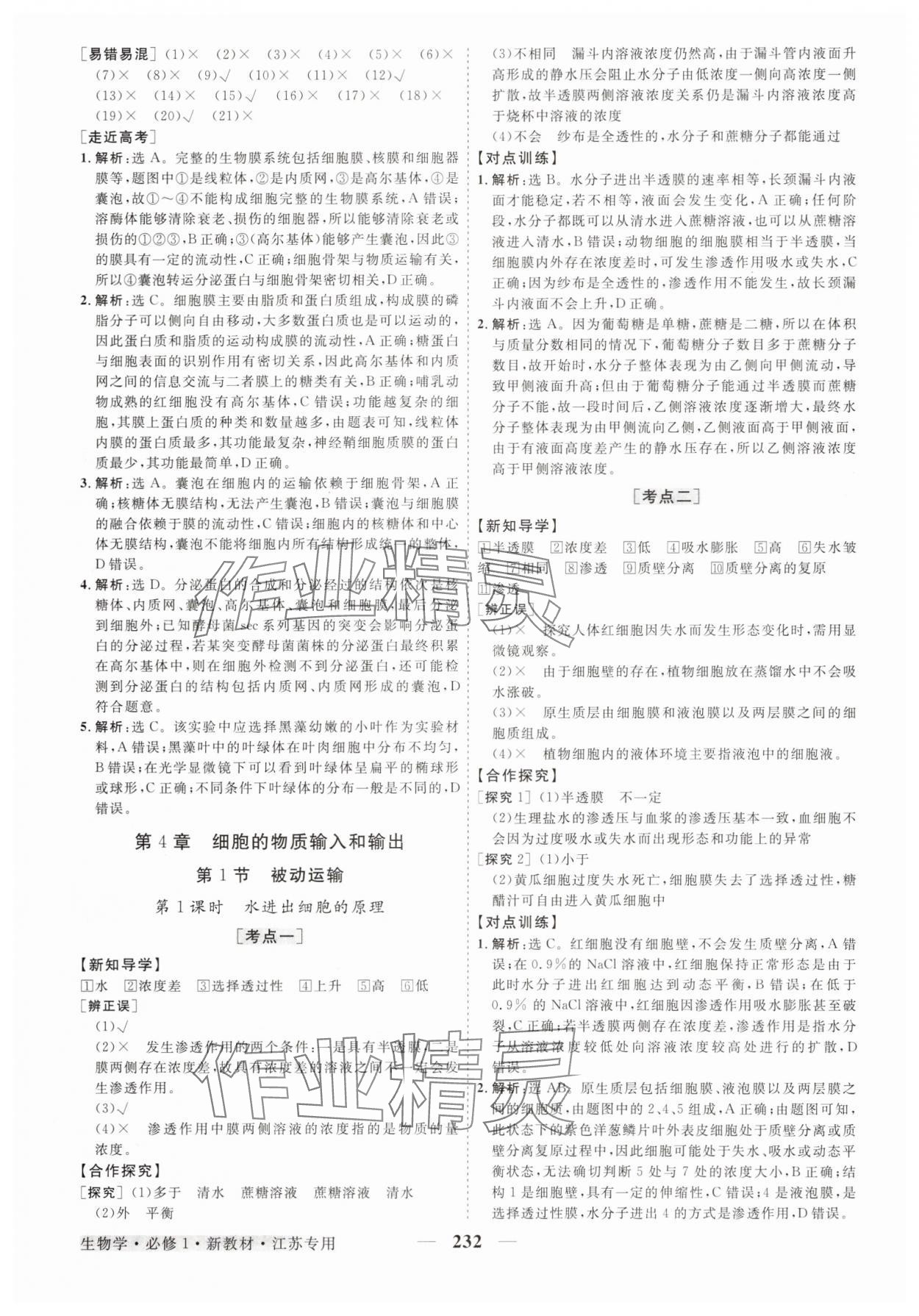 2025年高中同步创新课堂优化方案高中生物必修1人教版江苏专版 第12页