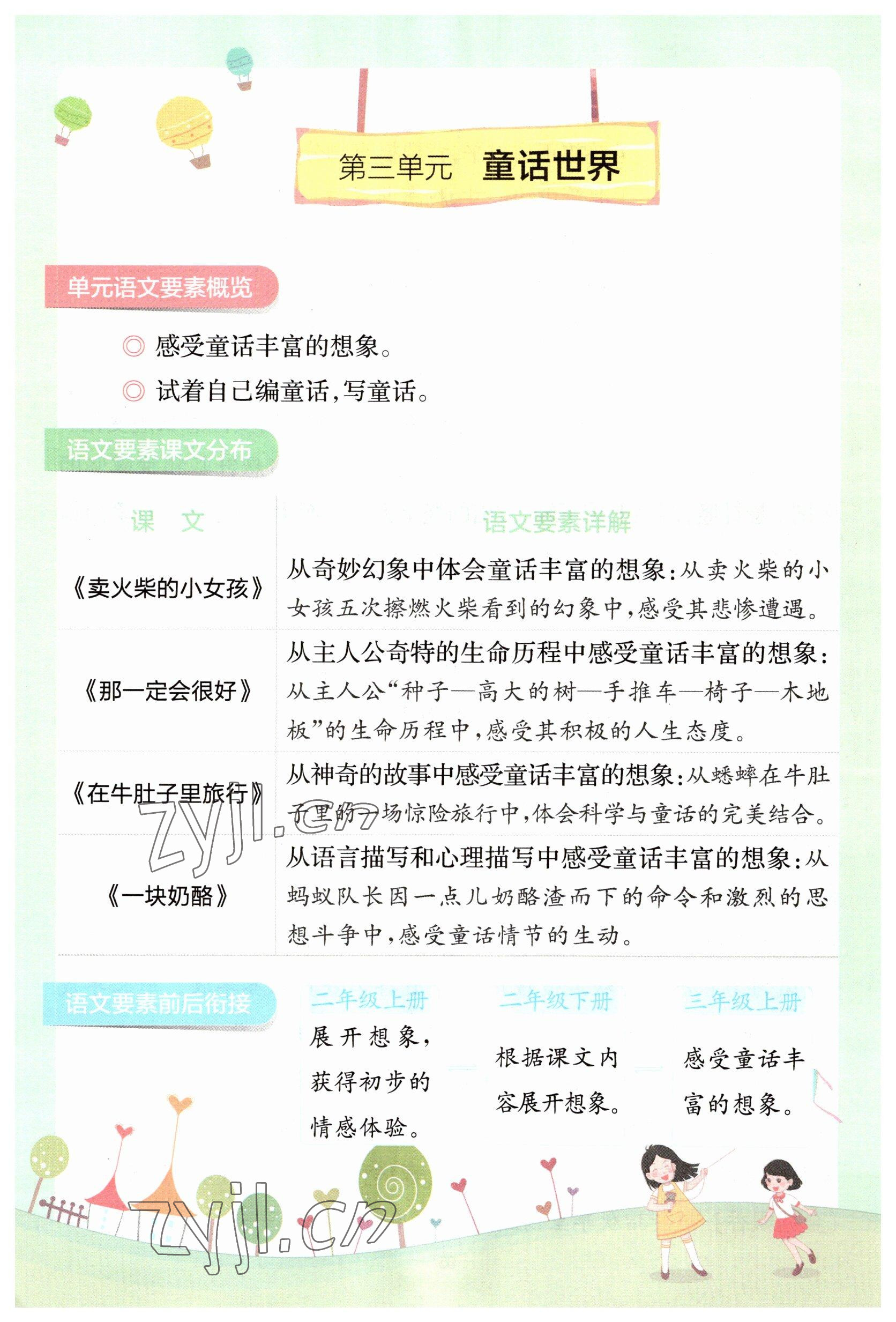 2023年教材課本三年級語文上冊人教版 參考答案第66頁