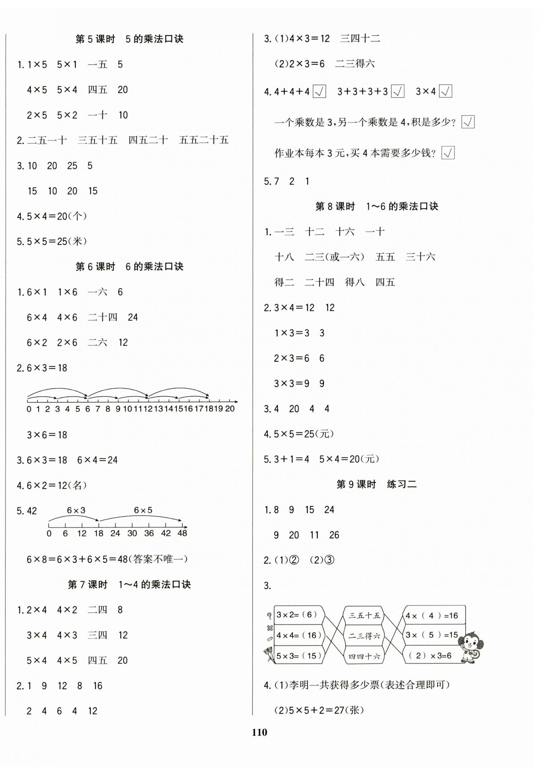 2025年学习辅导练习组合二年级数学上册苏教版 第2页