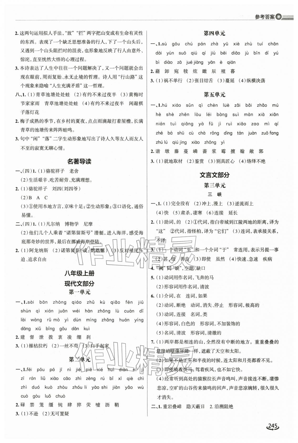 2026年初中總復習手冊泰山出版社語文 第7頁