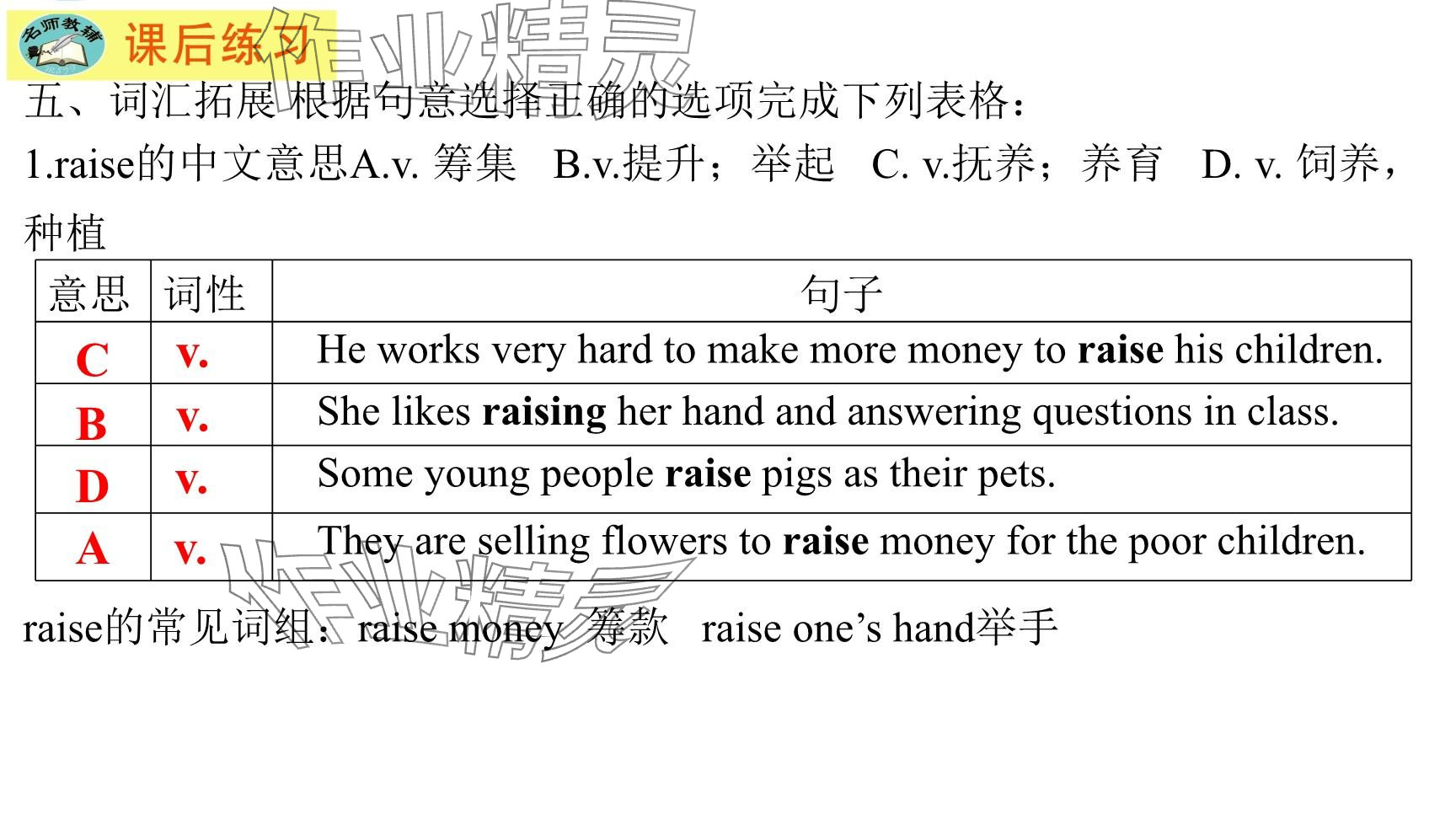 2025年每課一練（福建）八年級英語下冊仁愛版 參考答案第158頁