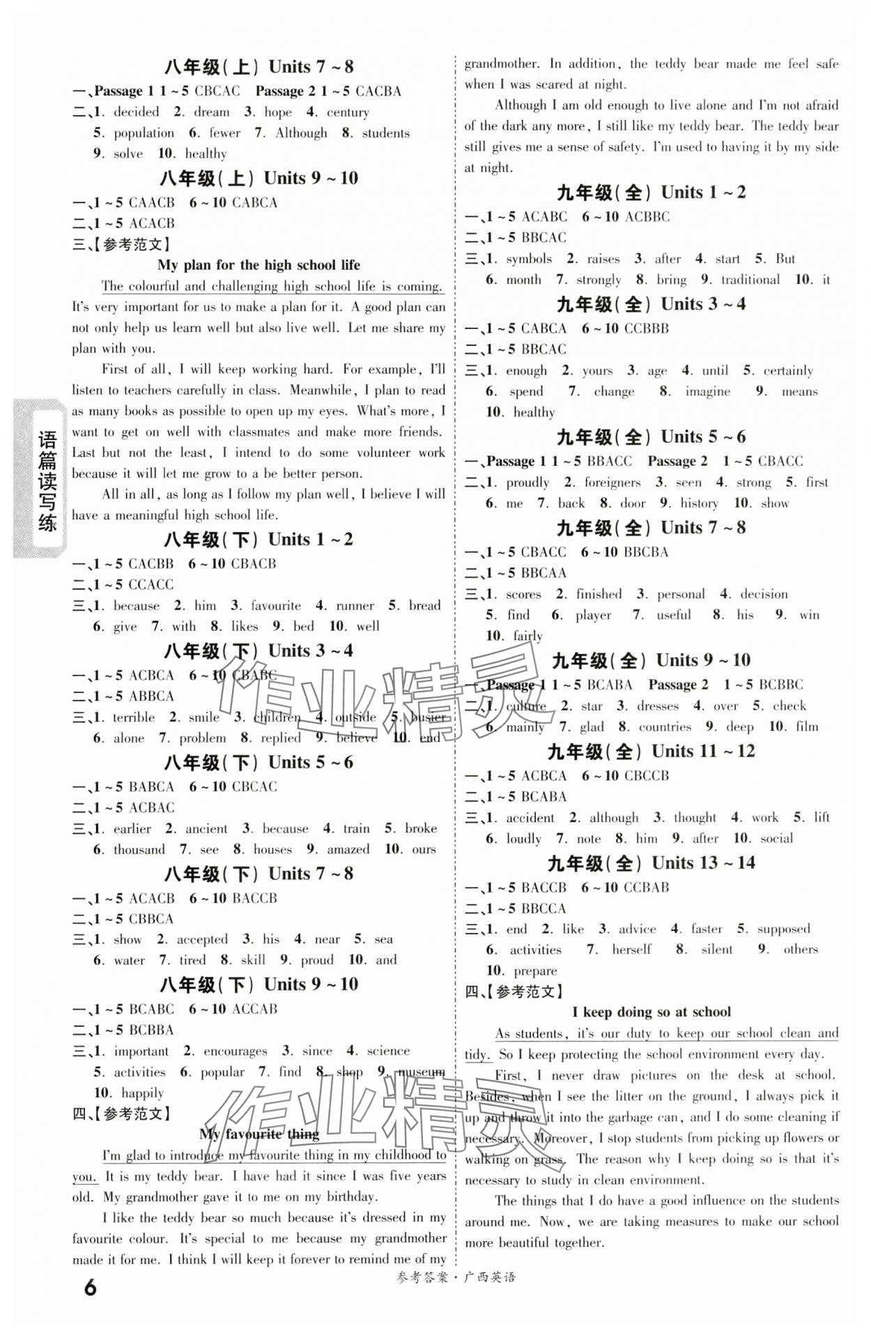 2024年一戰(zhàn)成名考前新方案英語廣西專用 第6頁