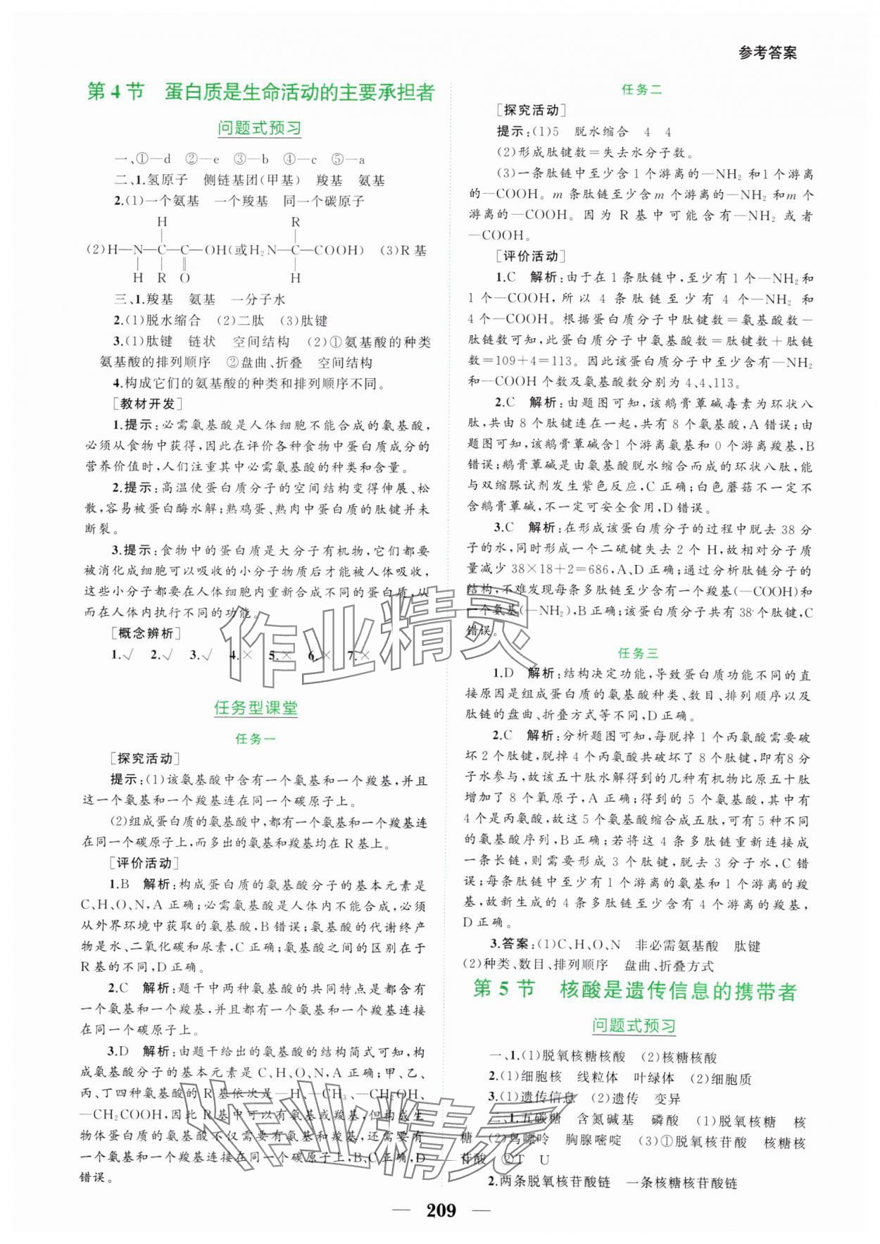 2024年點金訓(xùn)練精講巧練高中生物必修1人教版 第5頁