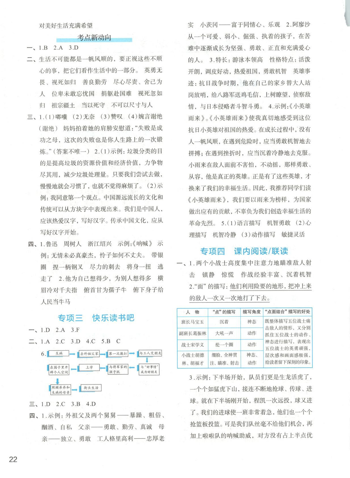 2025年知行合期末必刷题六年级语文上册人教版&nbsp;第4页