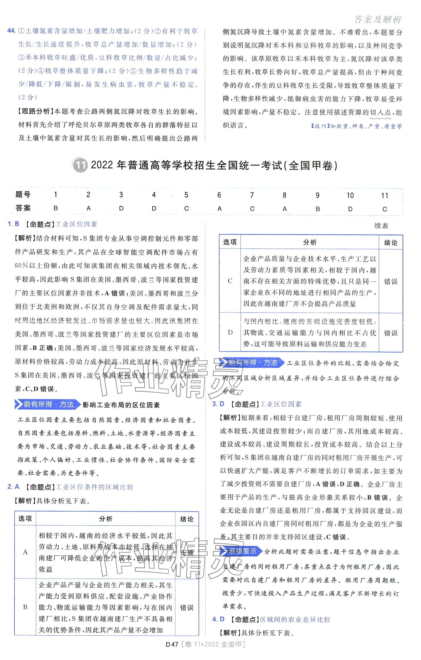 2024年高考必刷卷十年真題高中地理通用版 第49頁(yè)