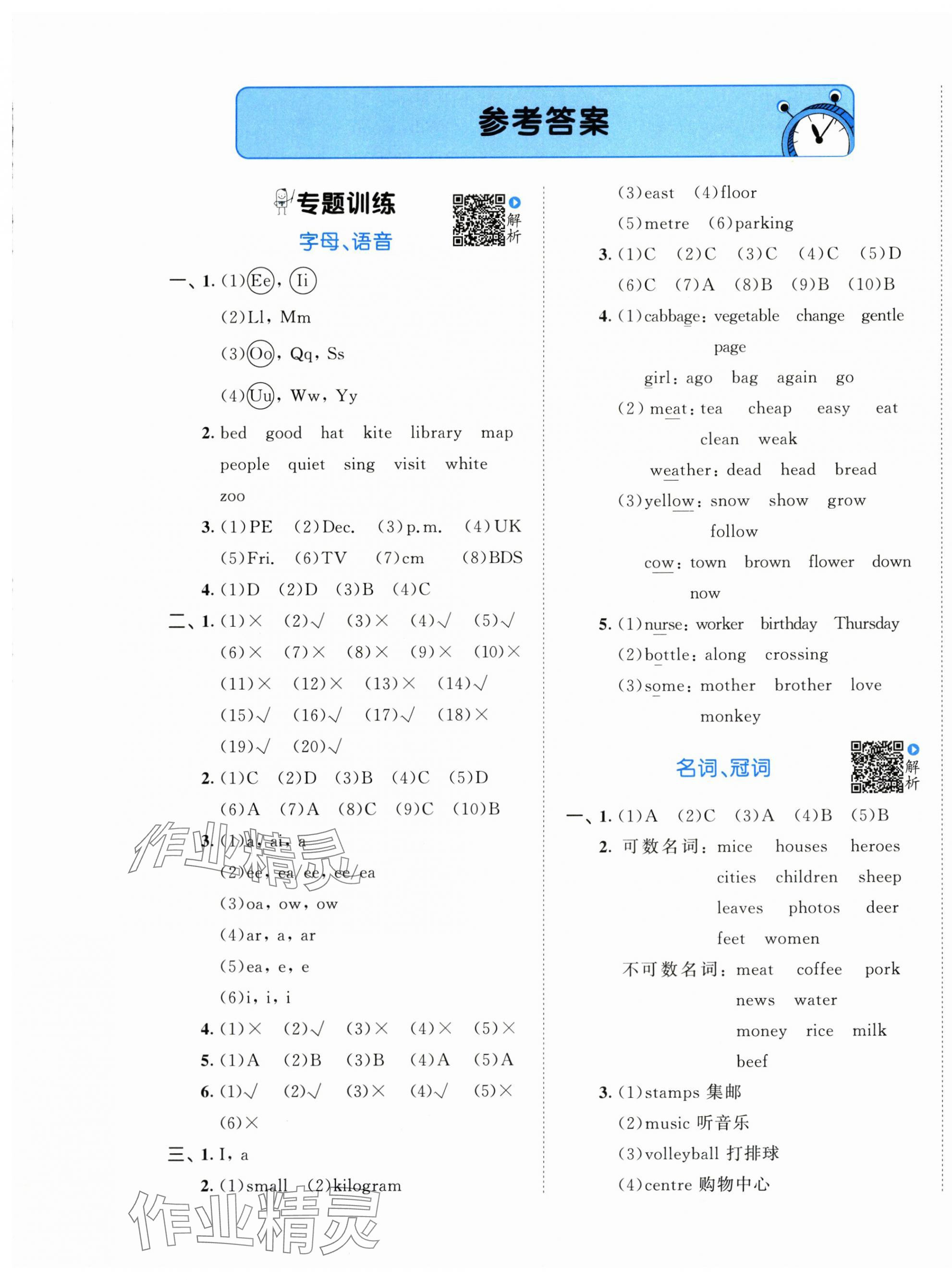 2025年53小升初總復習考前講練測英語人教版 第1頁