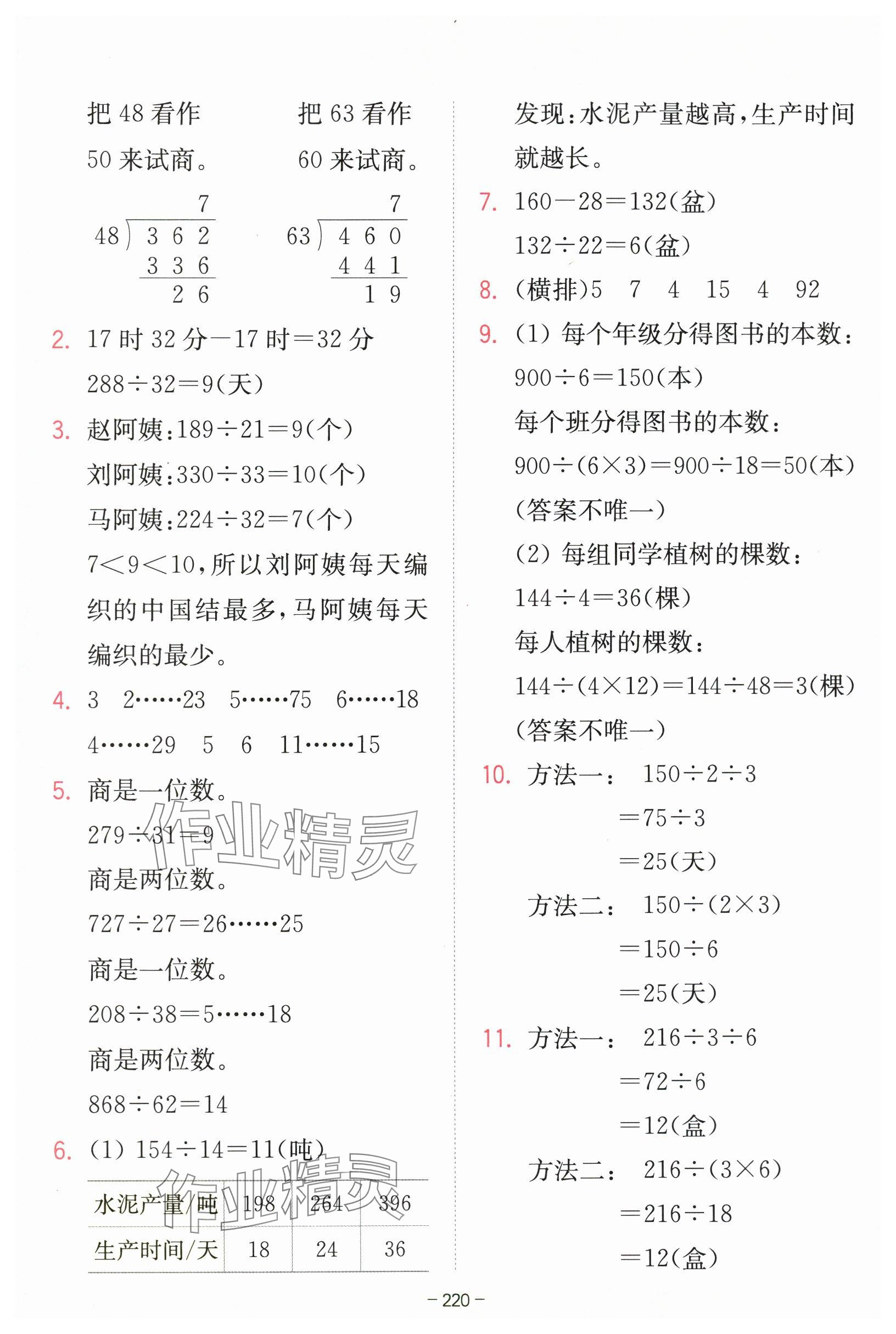 2025年教材課本四年級(jí)數(shù)學(xué)上冊(cè)蘇教版 參考答案第4頁(yè)