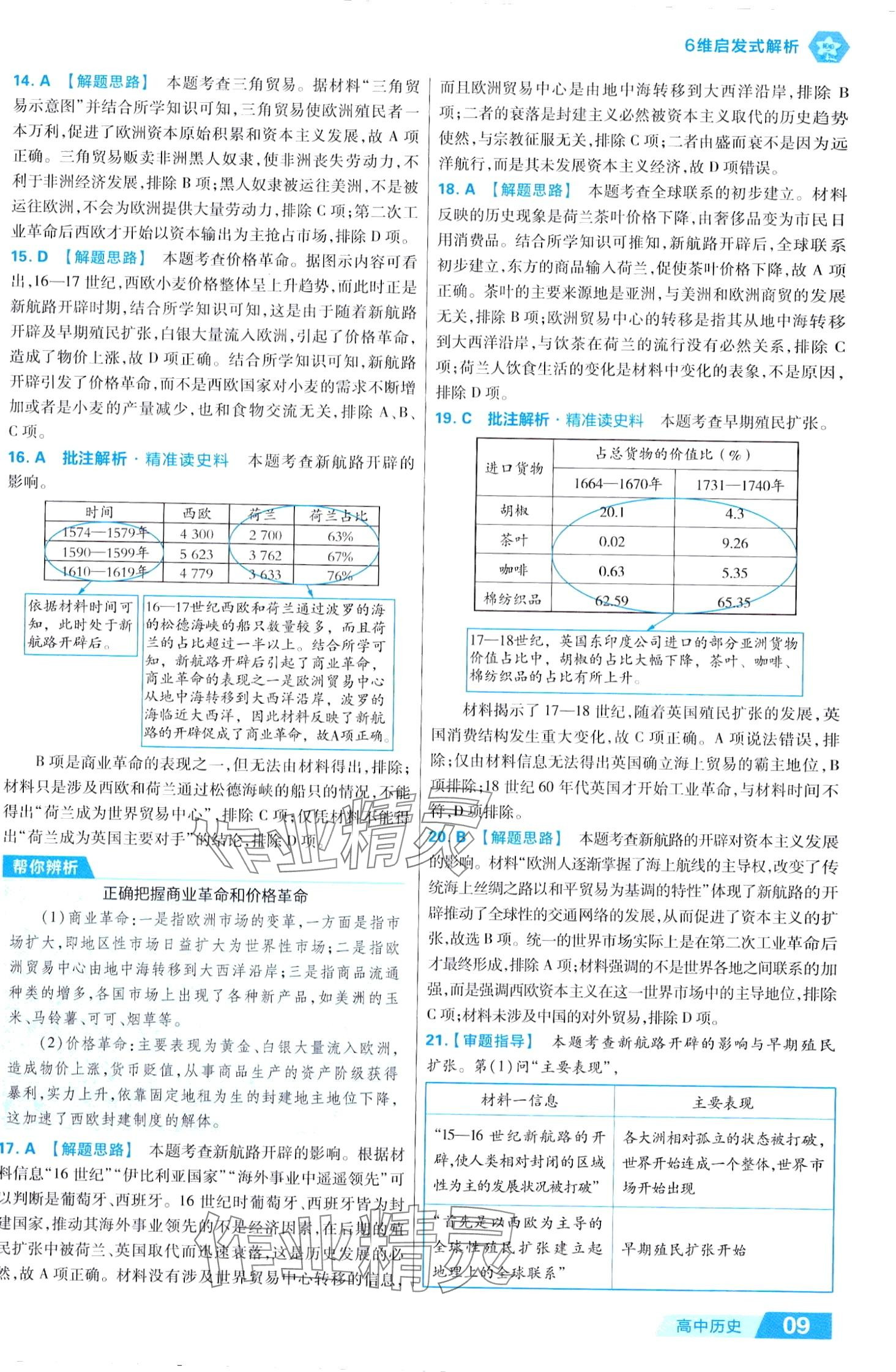 2024年金考卷活頁題選高中歷史必修下冊人教版 第9頁