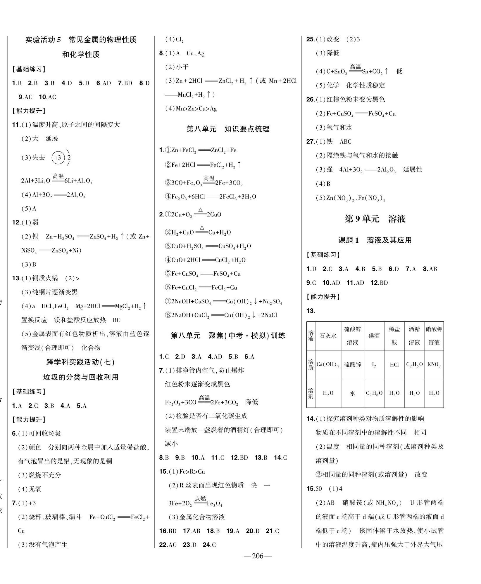 2025年初中新課標(biāo)名師學(xué)案智慧大課堂九年級化學(xué)下冊人教版 第4頁