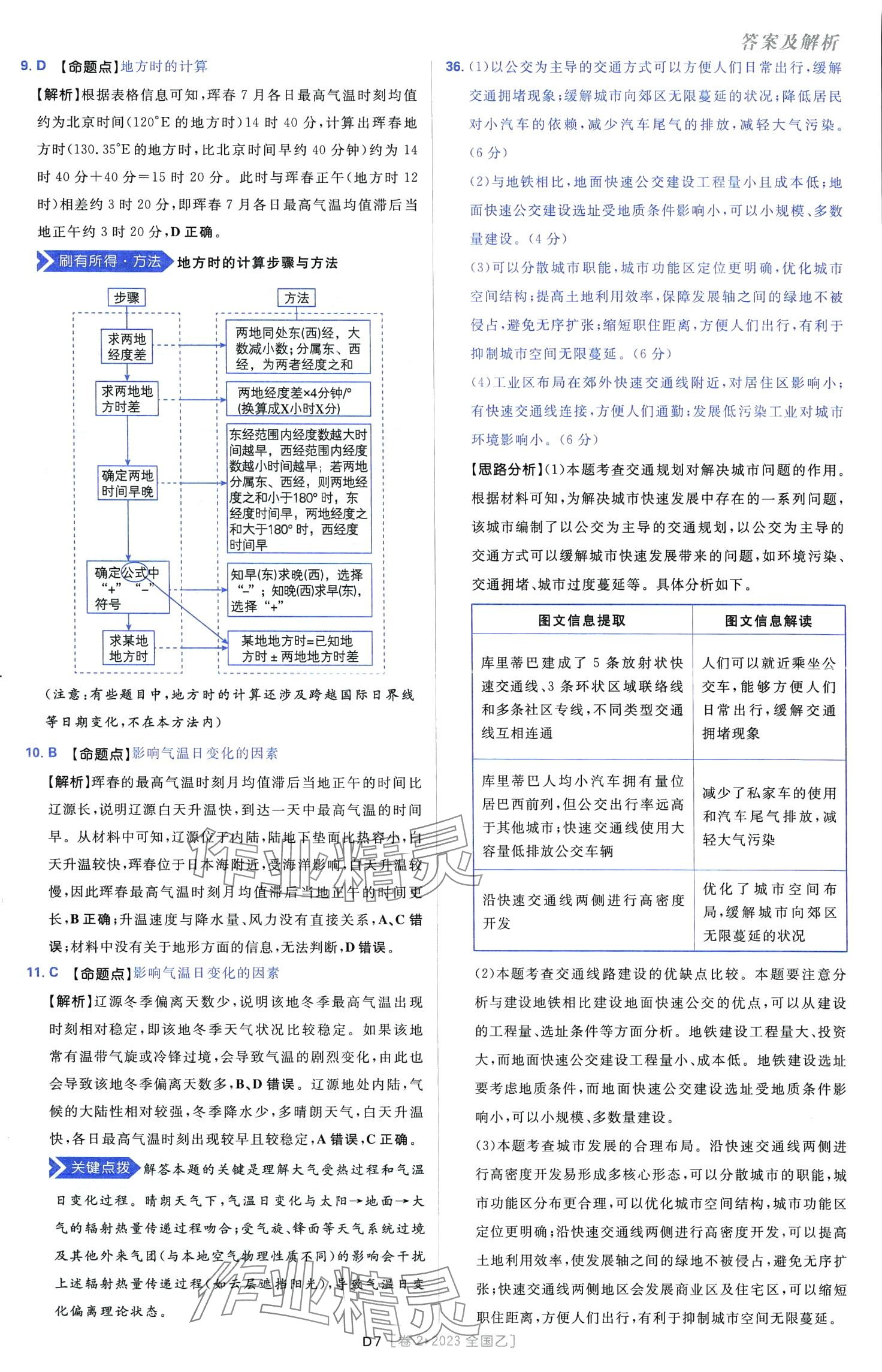 2024年高考必刷卷十年真題高中地理通用版 第9頁