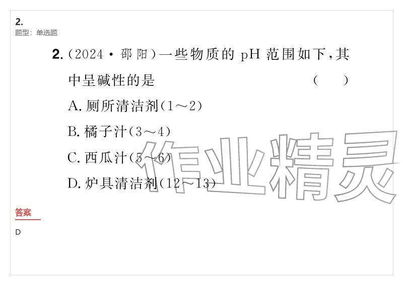 2026年優(yōu)質(zhì)課堂導(dǎo)學(xué)案九年級化學(xué)下冊人教版&nbsp;參考答案第13頁