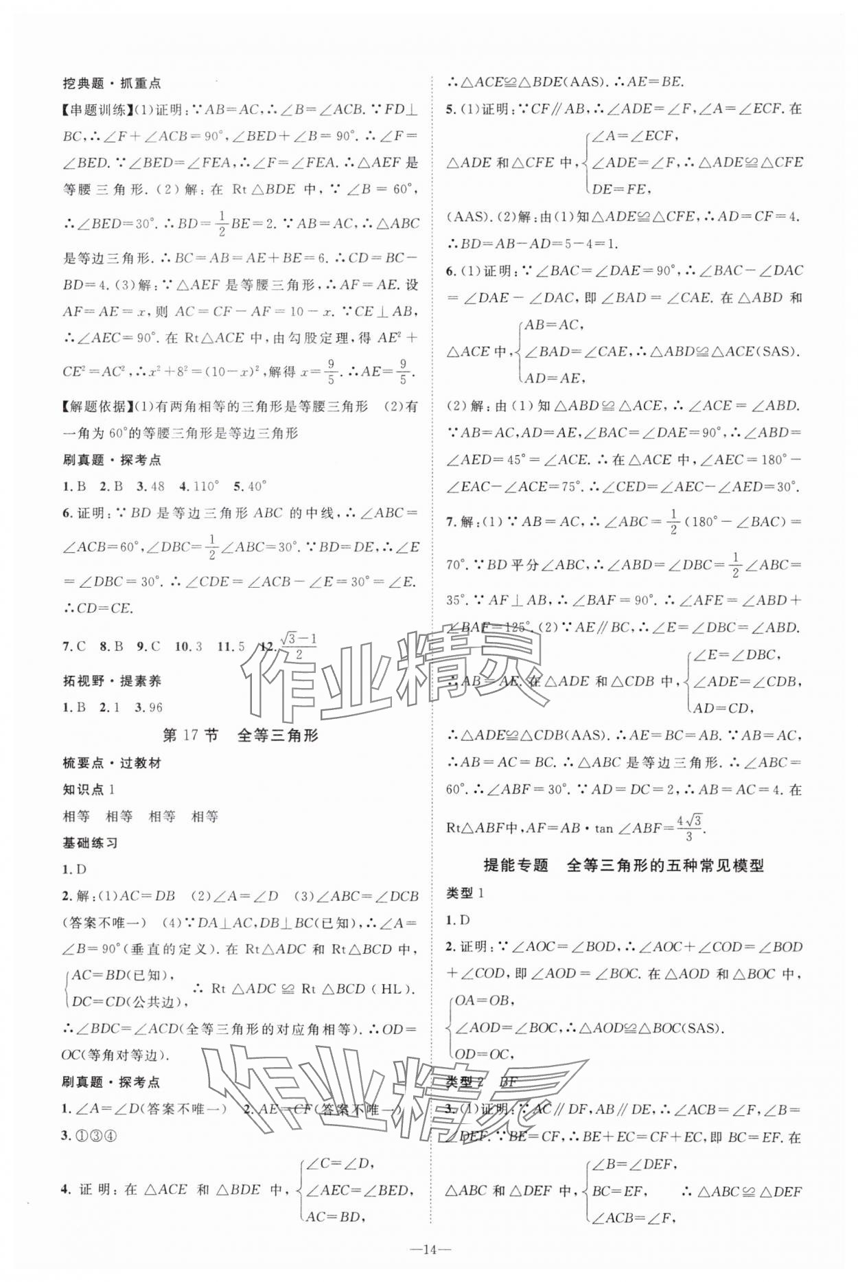 2025年名師測控中考特訓方案數(shù)學湖北專版 第14頁