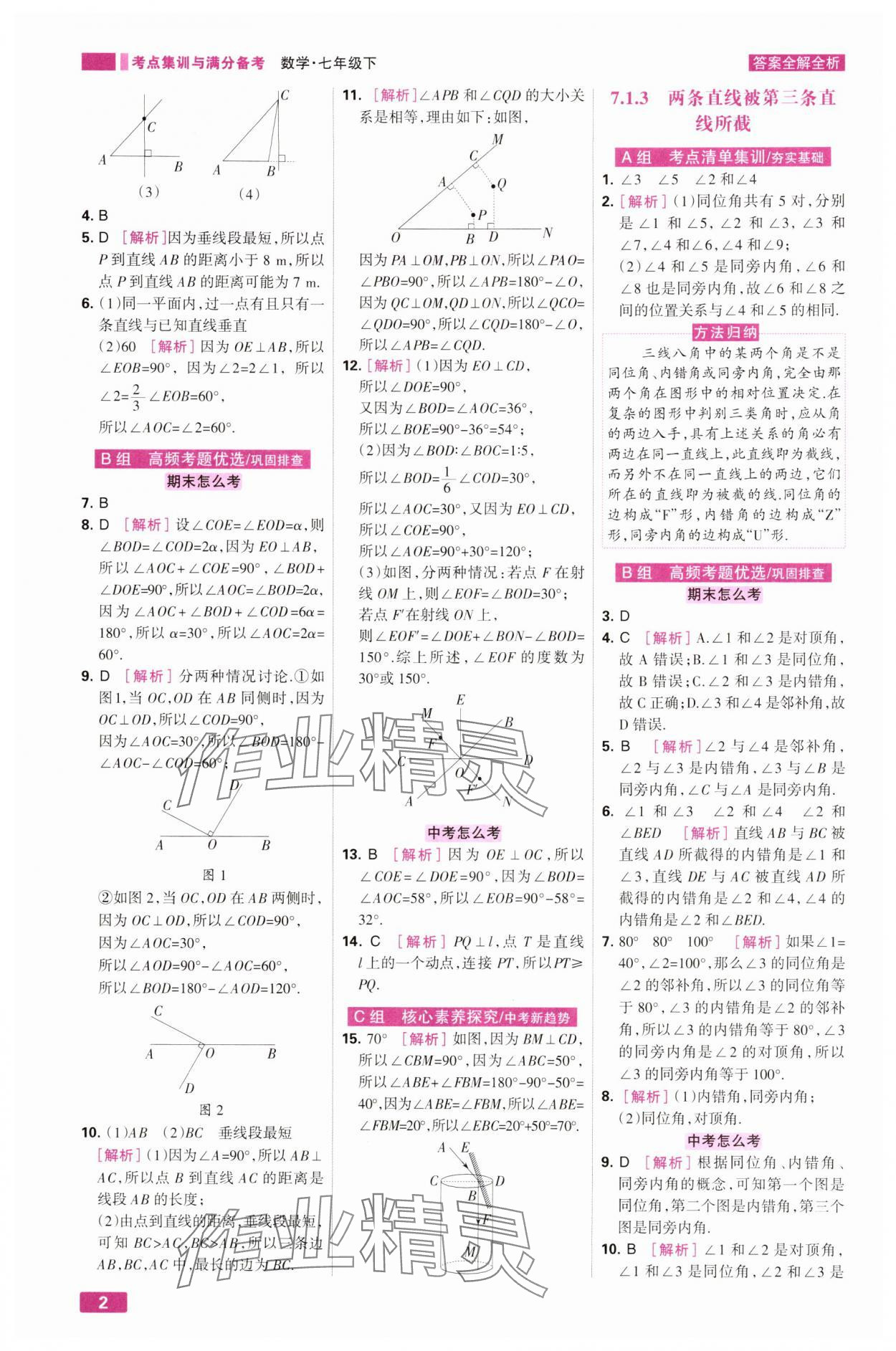2025年考點集訓與滿分備考七年級數學下冊人教版 第2頁